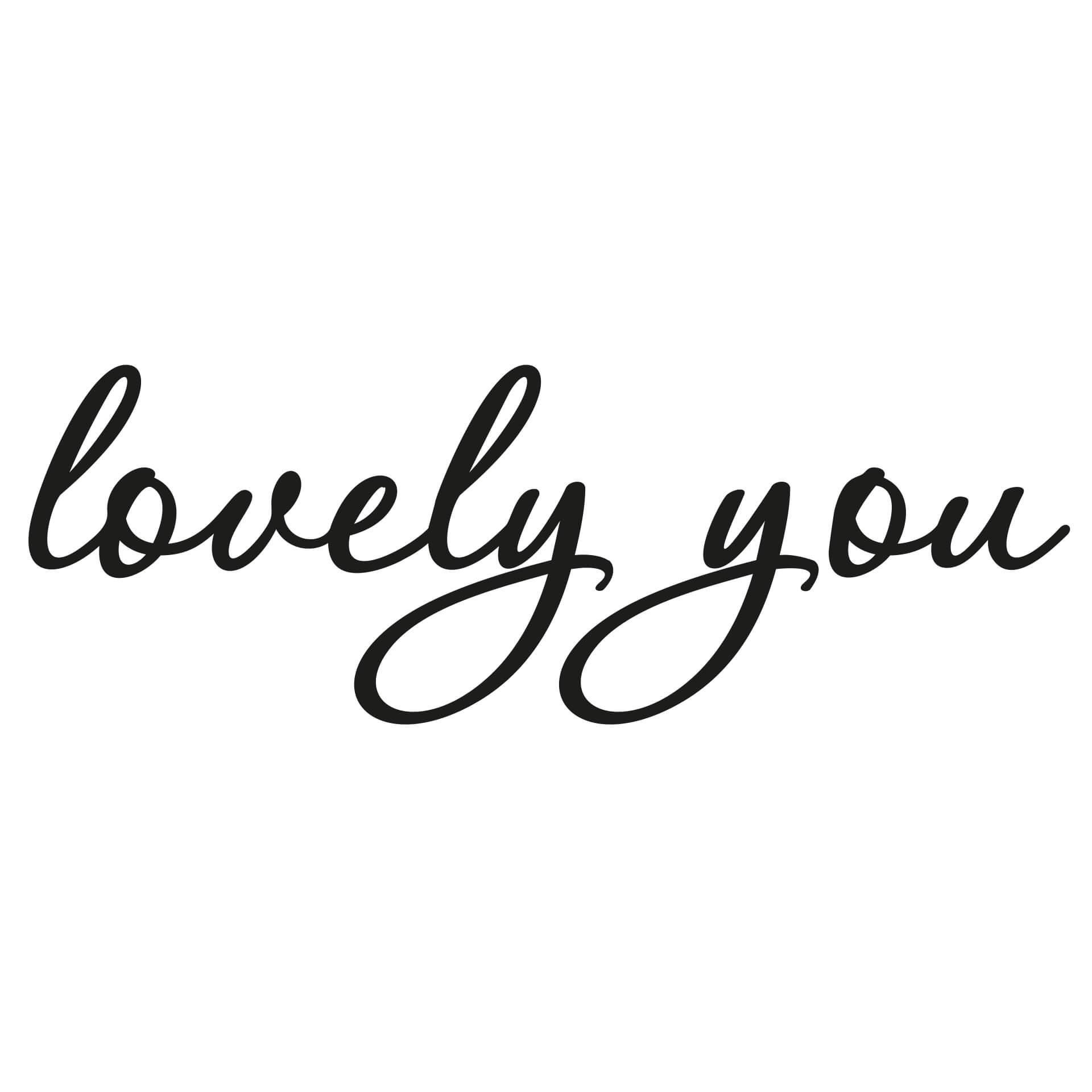 Adesivo murale - Lovely you