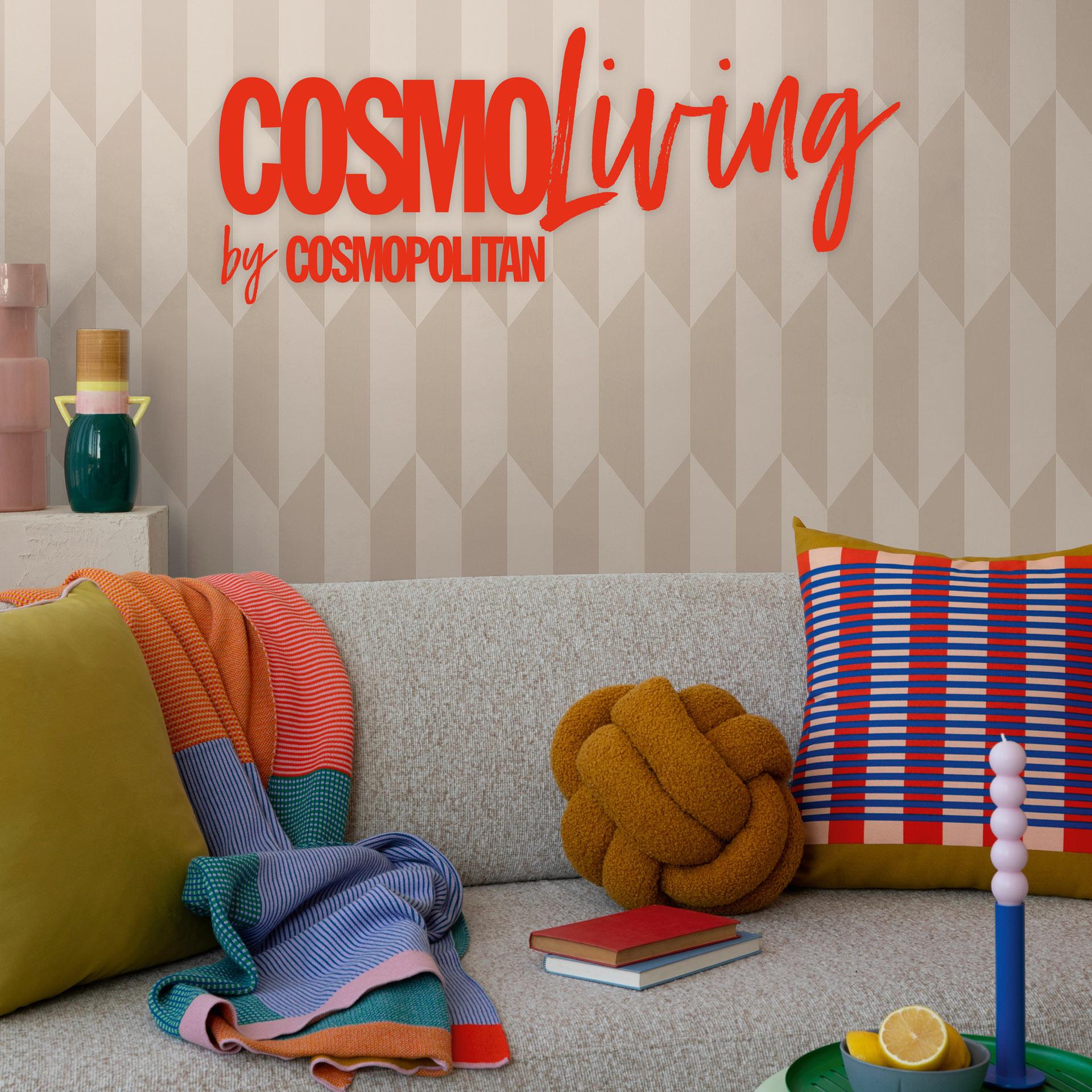 COSMOPOLITAN 3D-tapet stue beige metallic - skinnende ikke-vævet tapet