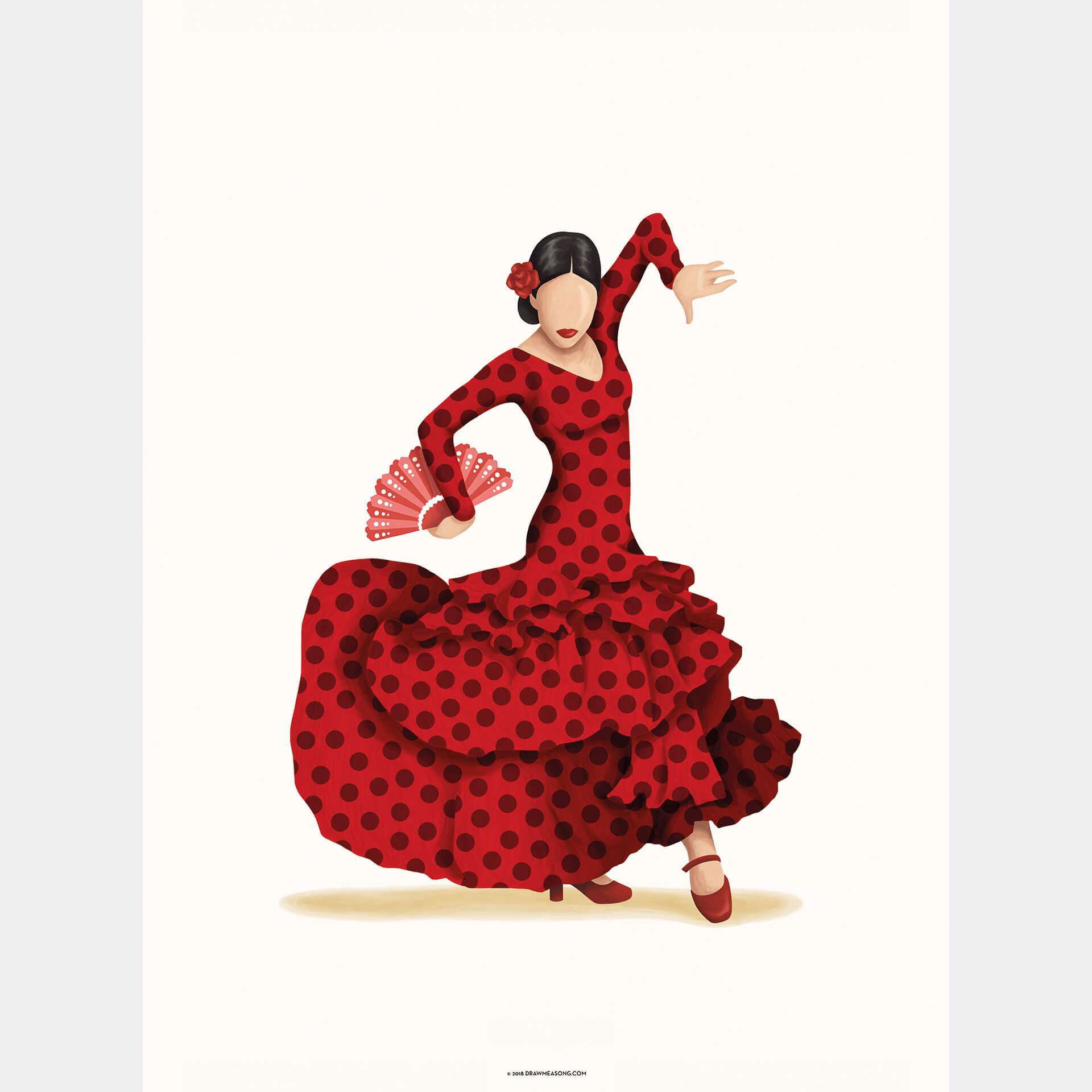 Fotobehang Tohmé - Flamenco