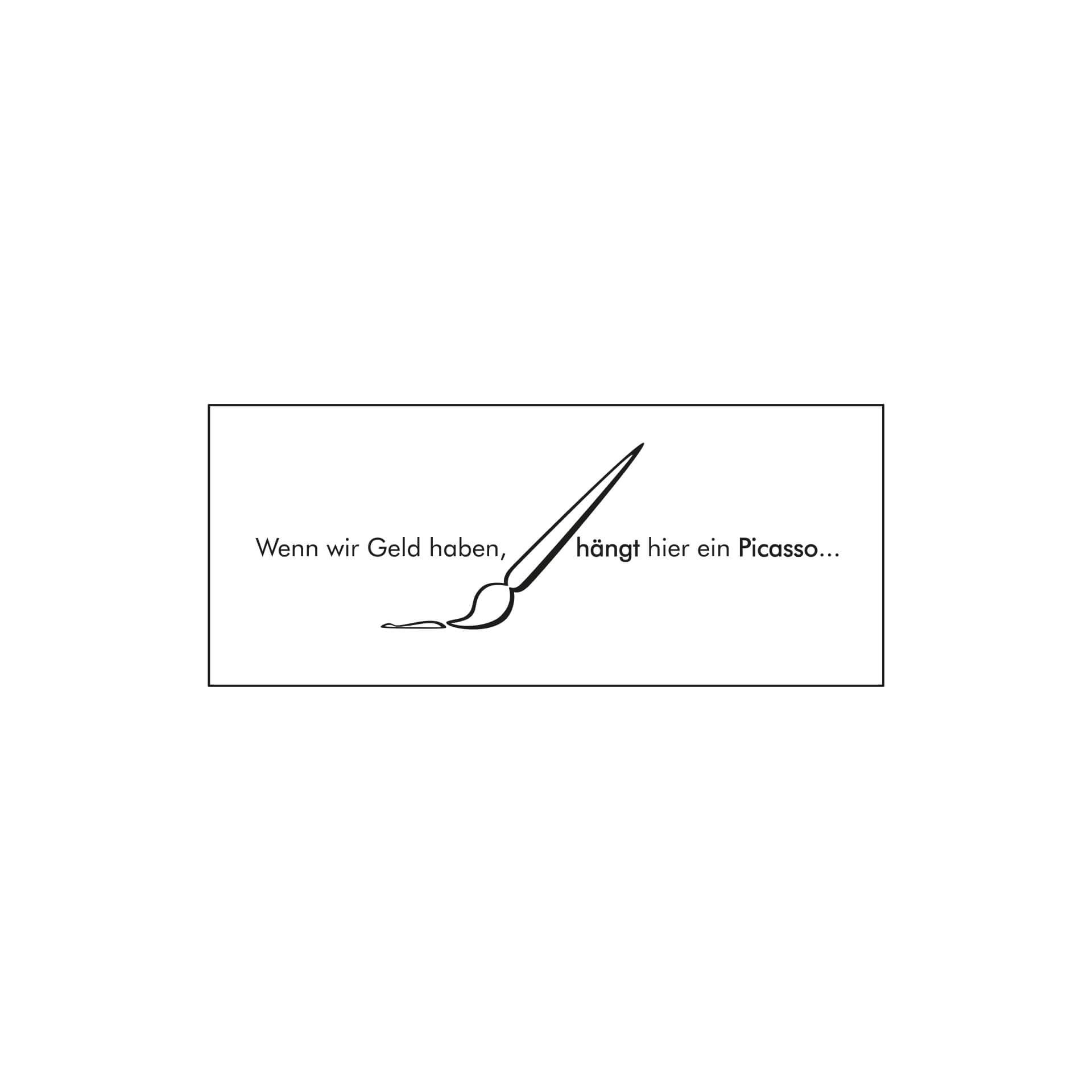 Wandtattoo Wenn wir Geld haben...