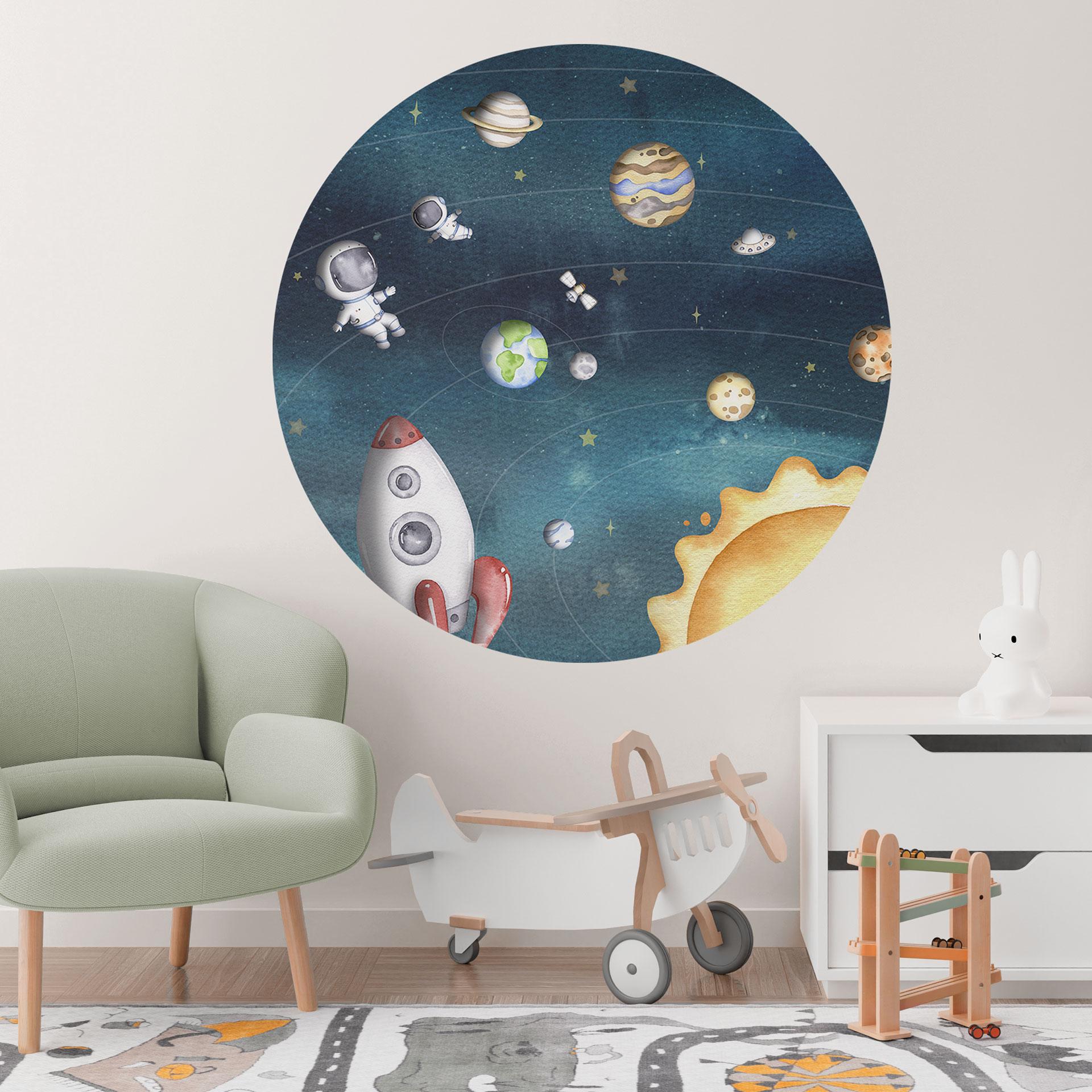 Wall Sticker Rumeventyr med astronauter - Oliver Robins