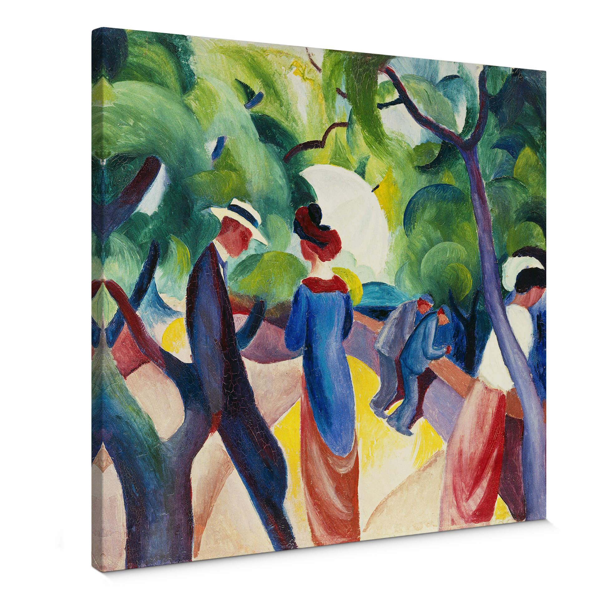 Macke - Promenaden - Lærredsprint