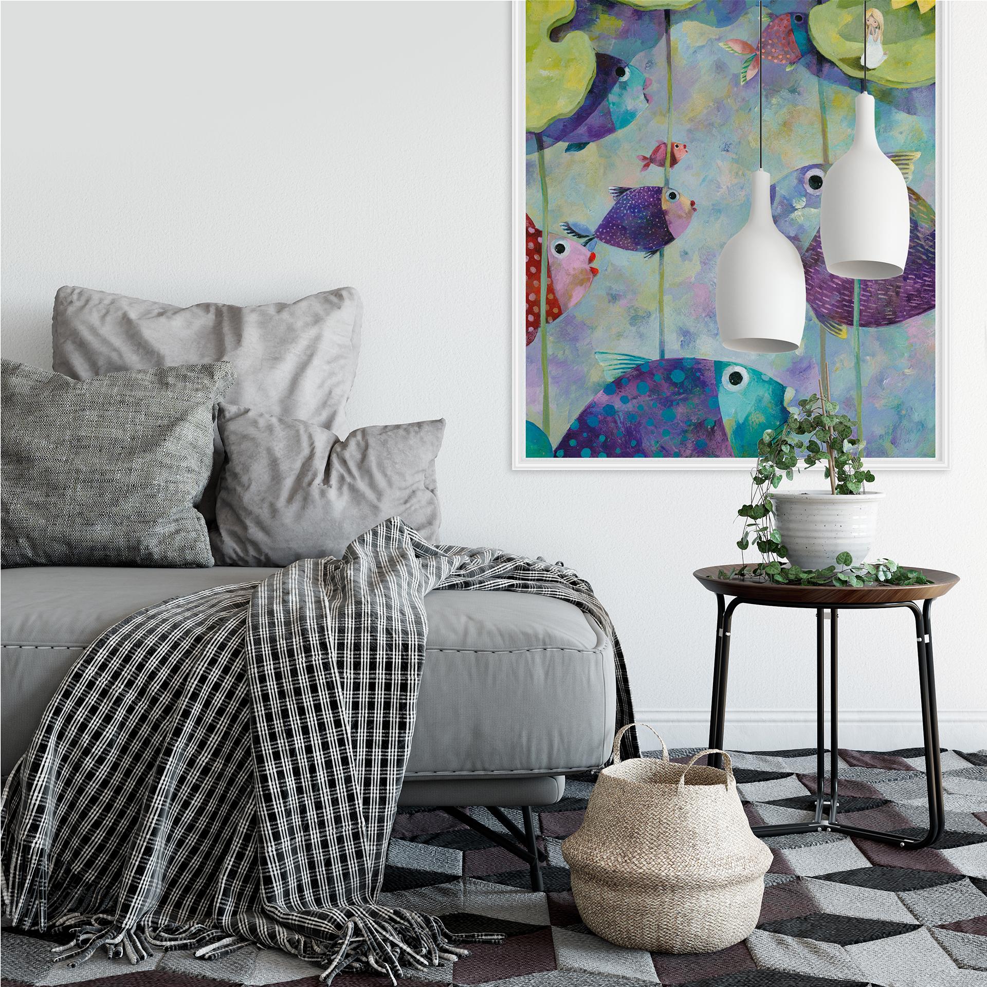 Wallprint Blanz - Gelbe Seerosen
