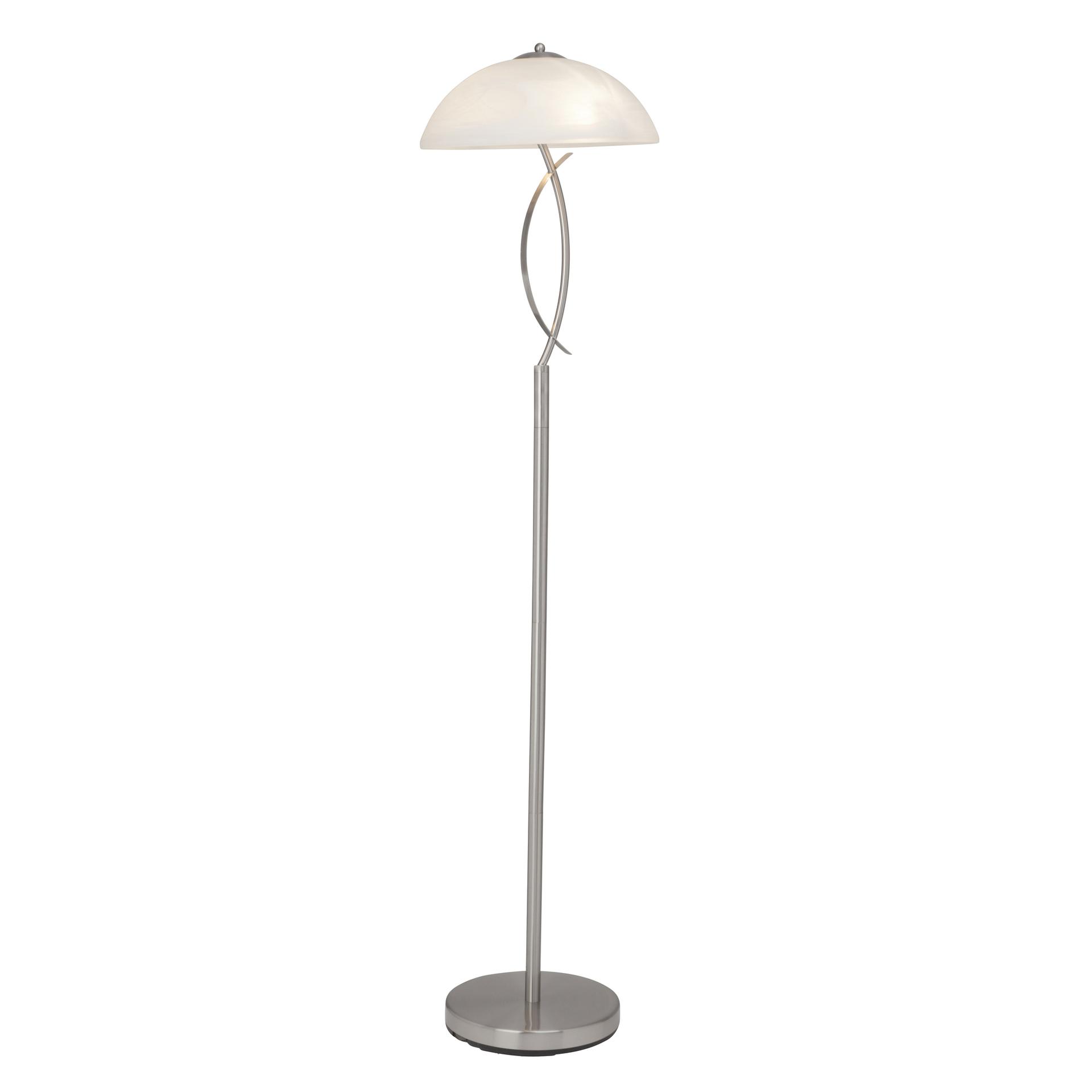 Stehleuchte Charlotte, metallic, 137 x 32 cm, Glas Stehlampe