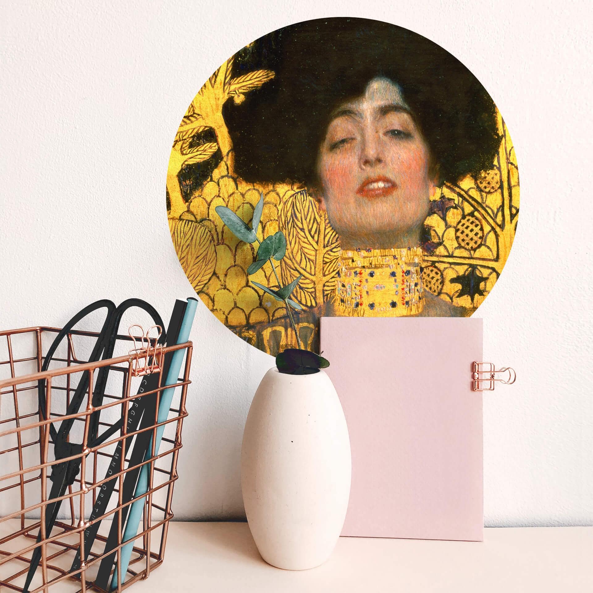 Sticker mural Klimt - Judith avec la tête d'Holopherne