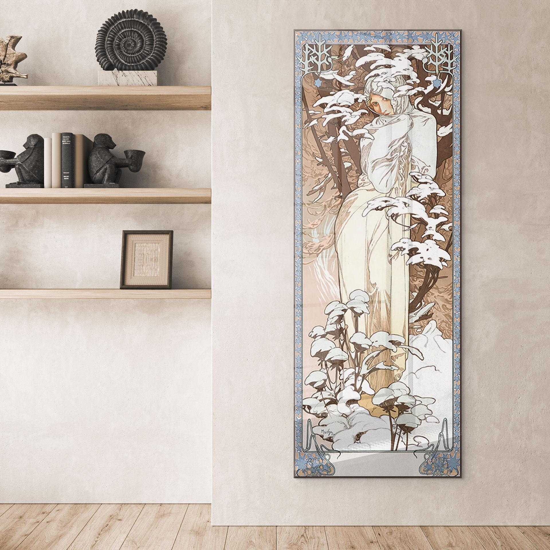 Akrylbillede - Mucha - Sæsoner: Vinter 1900