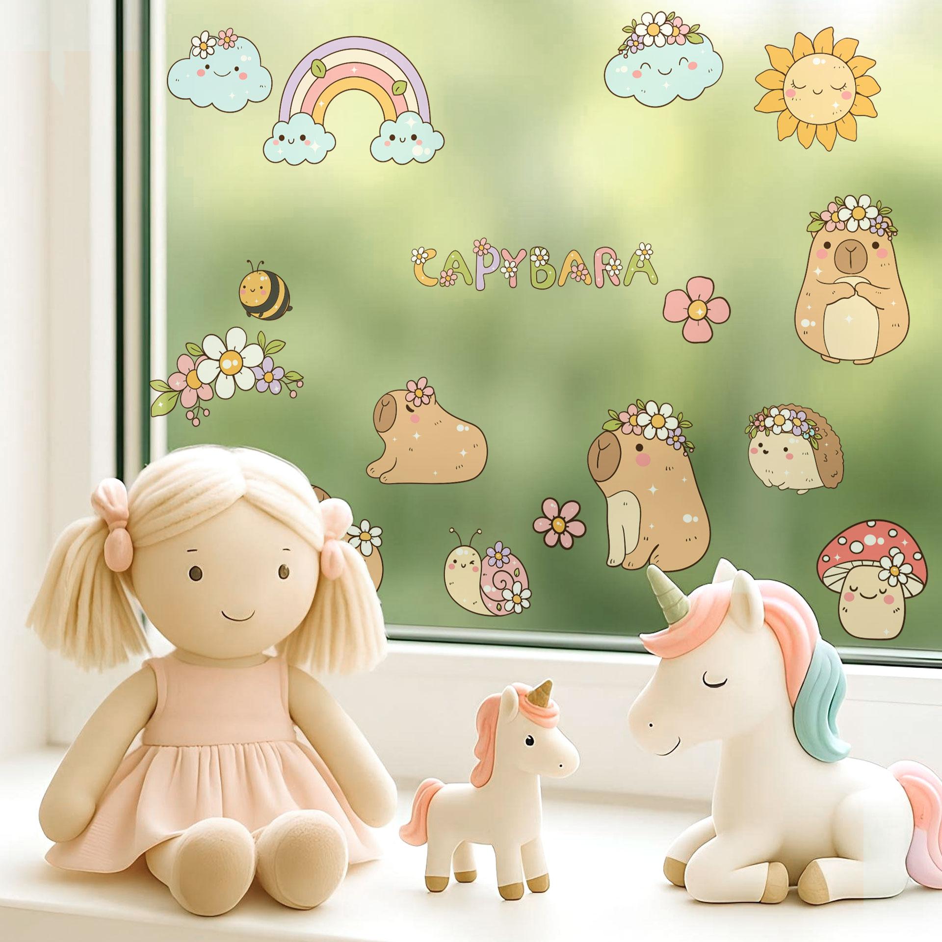 Wallsticker Klistermærker Sjove kapivarer