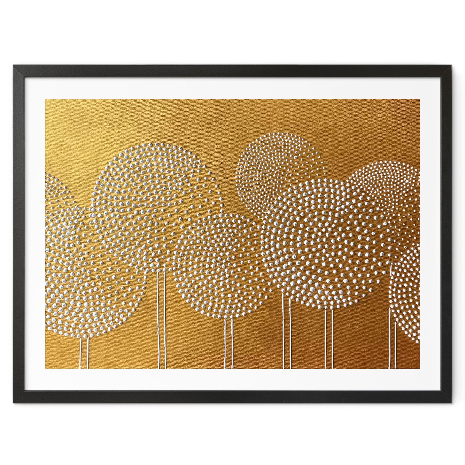 Plakat Hvide perleblomster - Grande