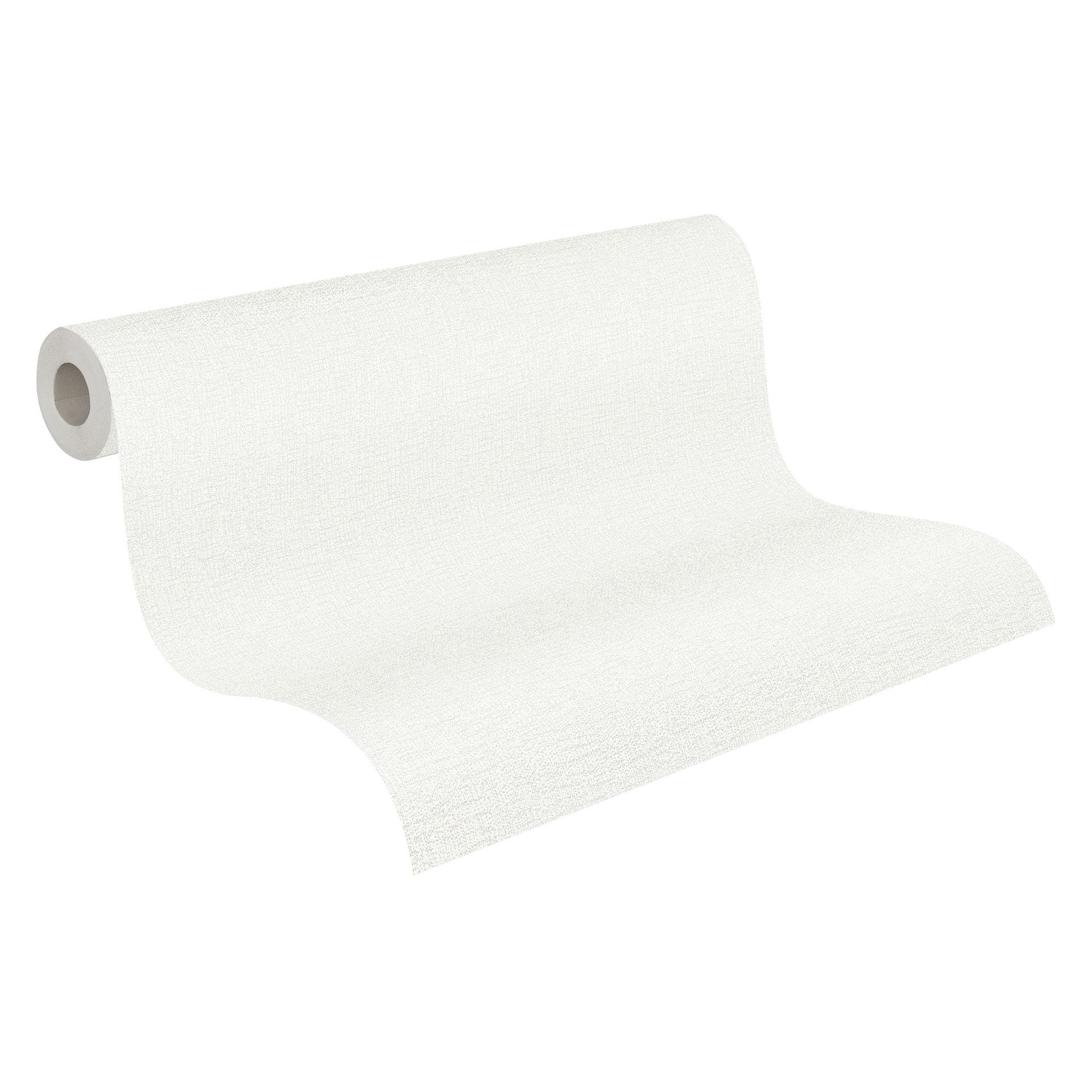A.S. Création Attractive Papier peint intissé uni - blanc