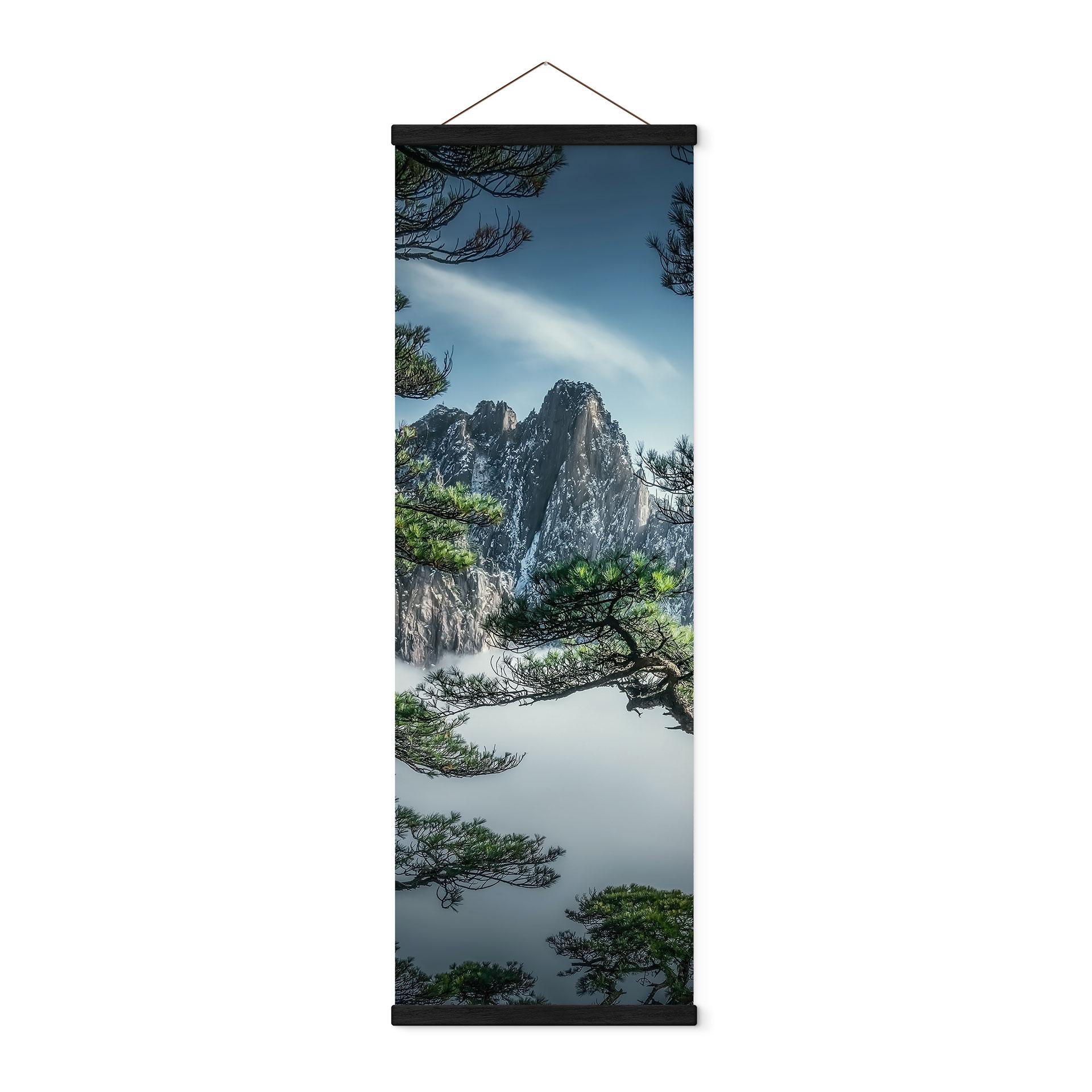 Stofbillede Fyrreskov i Huang Shan-bjergene - NingYun Ye