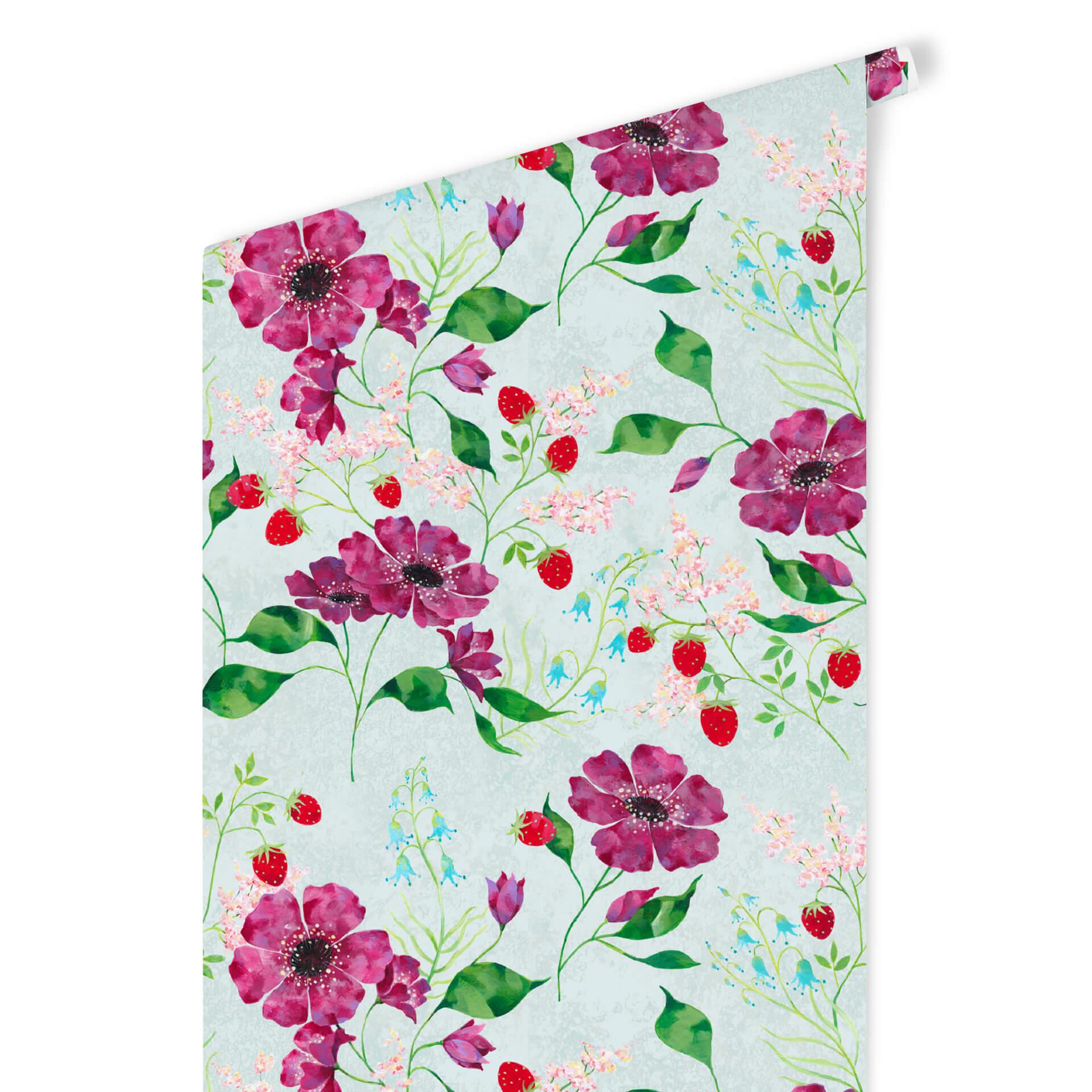 Patroonbehang Blanz - romantische bloesems