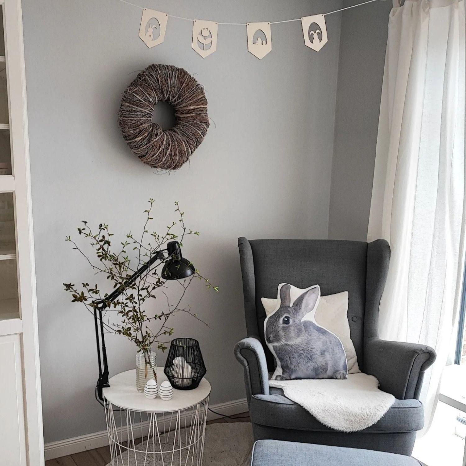 Decorazione in legno + corda - Pasqua
