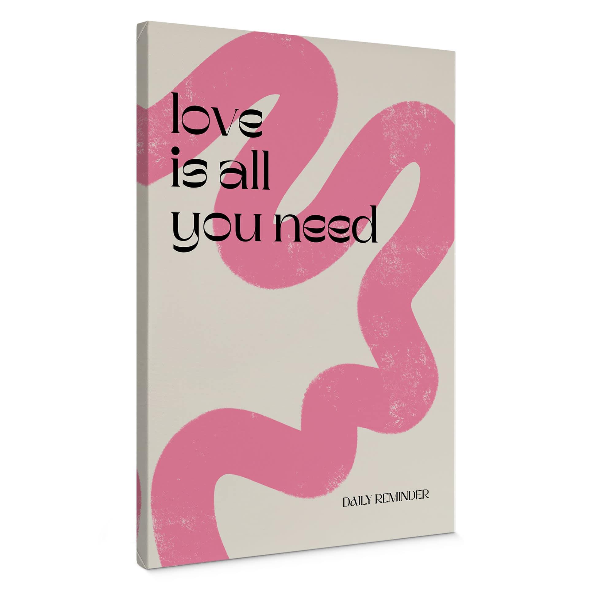 Canvasbillede Love is all you need - Volfova