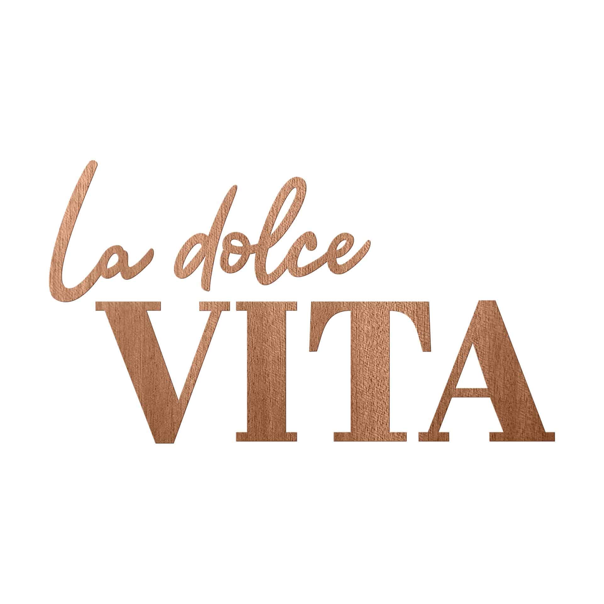 Decoro in legno La dolce Vita - modern
