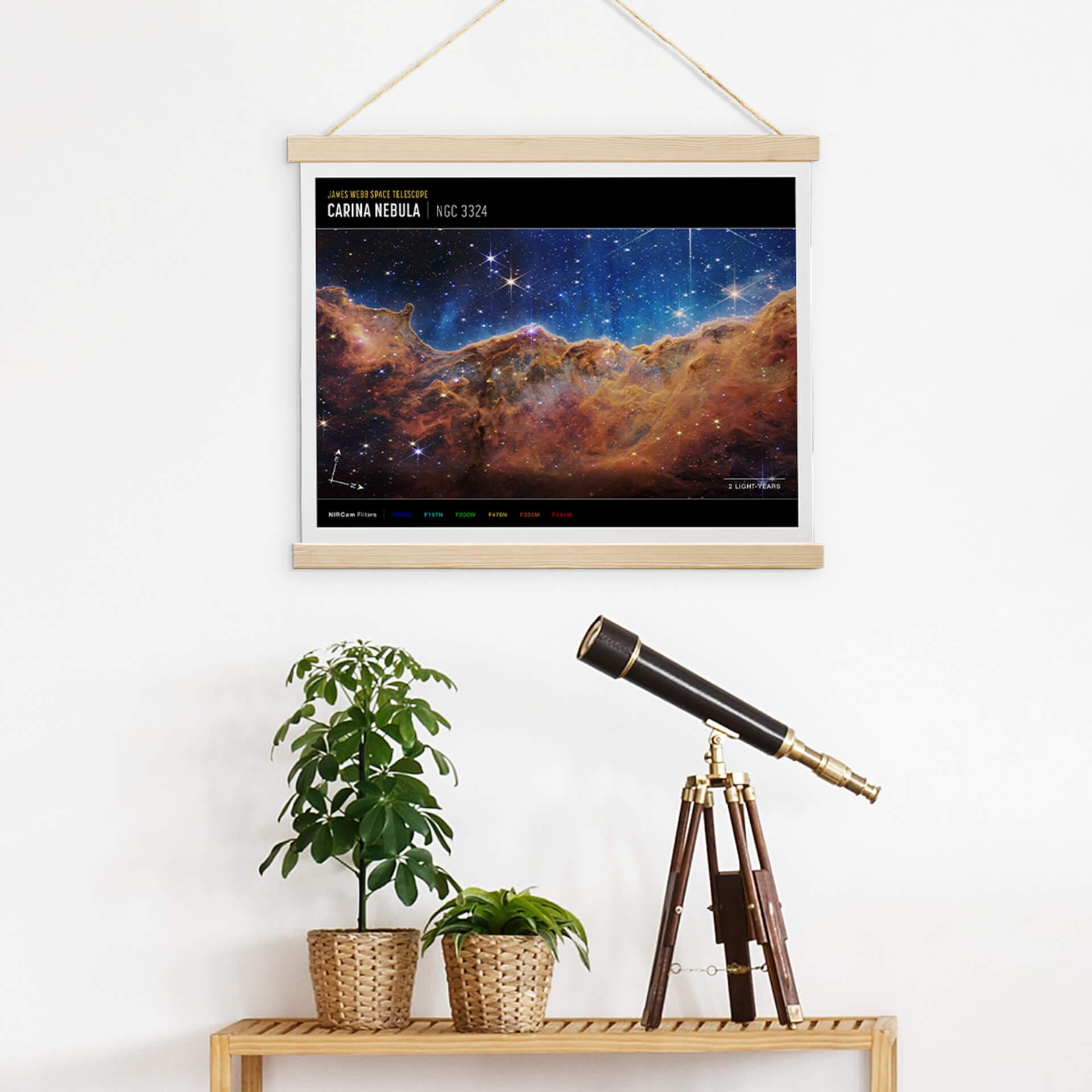 Poster James Webb Telescope - Carina Nebula