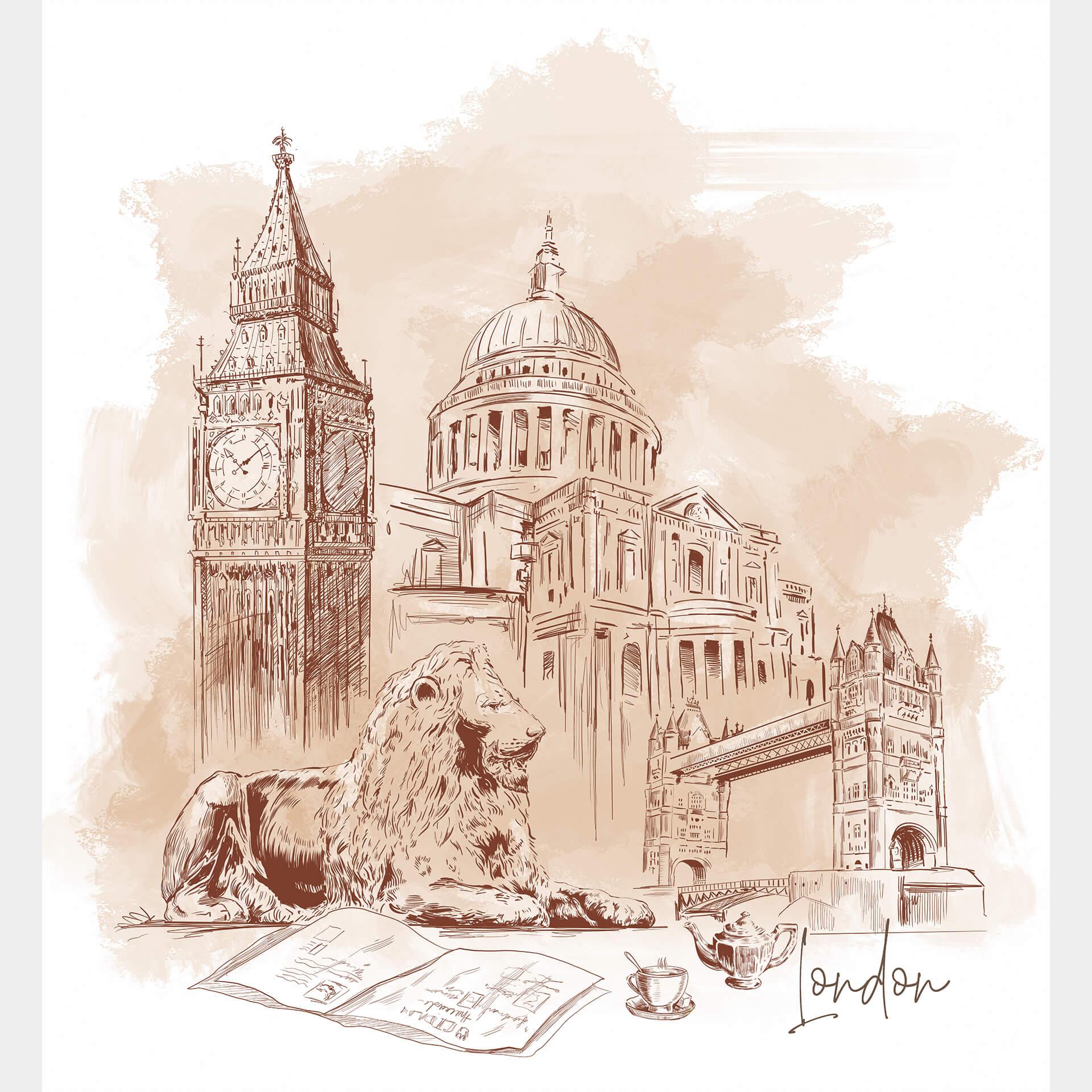 Fotomural Londres - Love your City