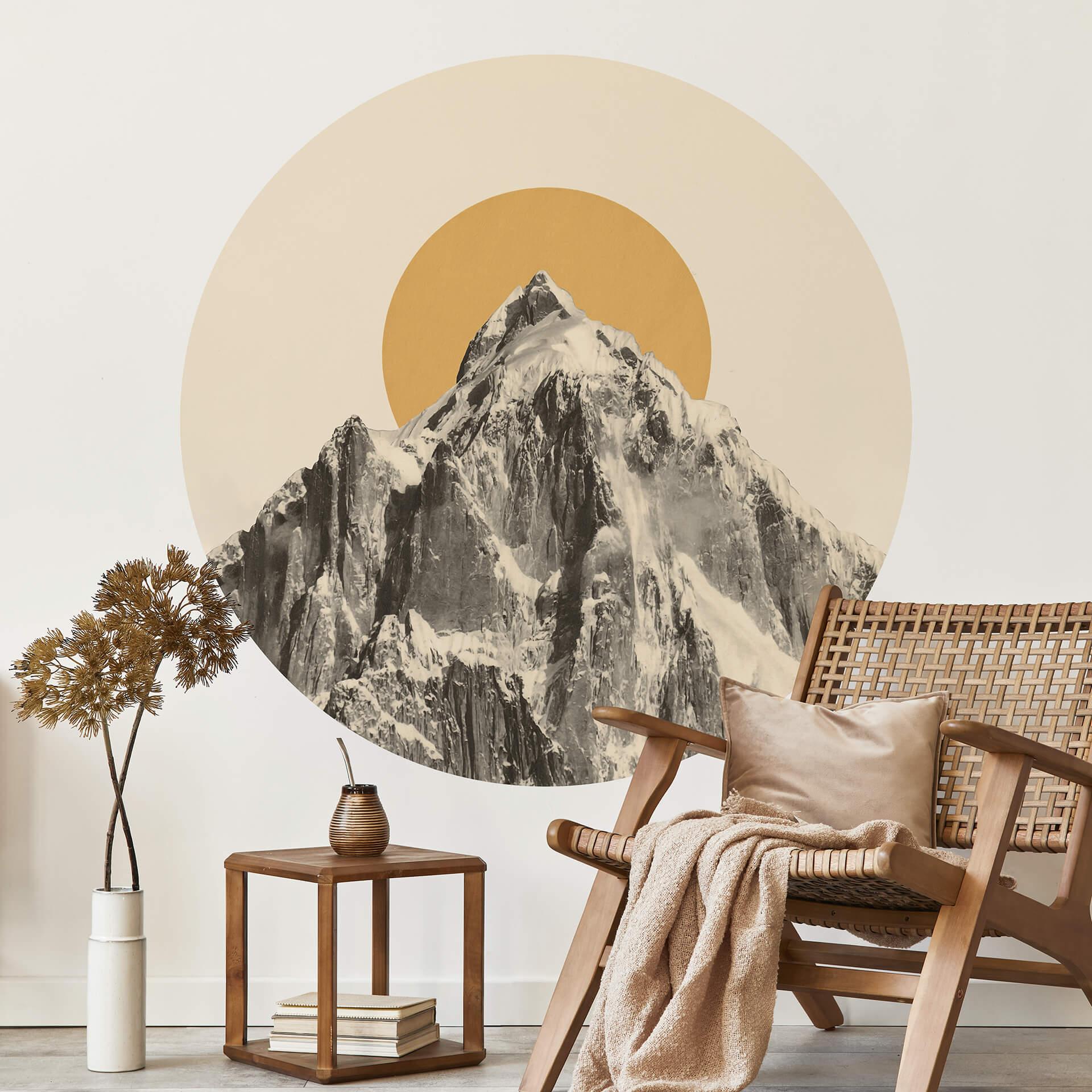 Wall Sticker Bodart - Sun and Mountain