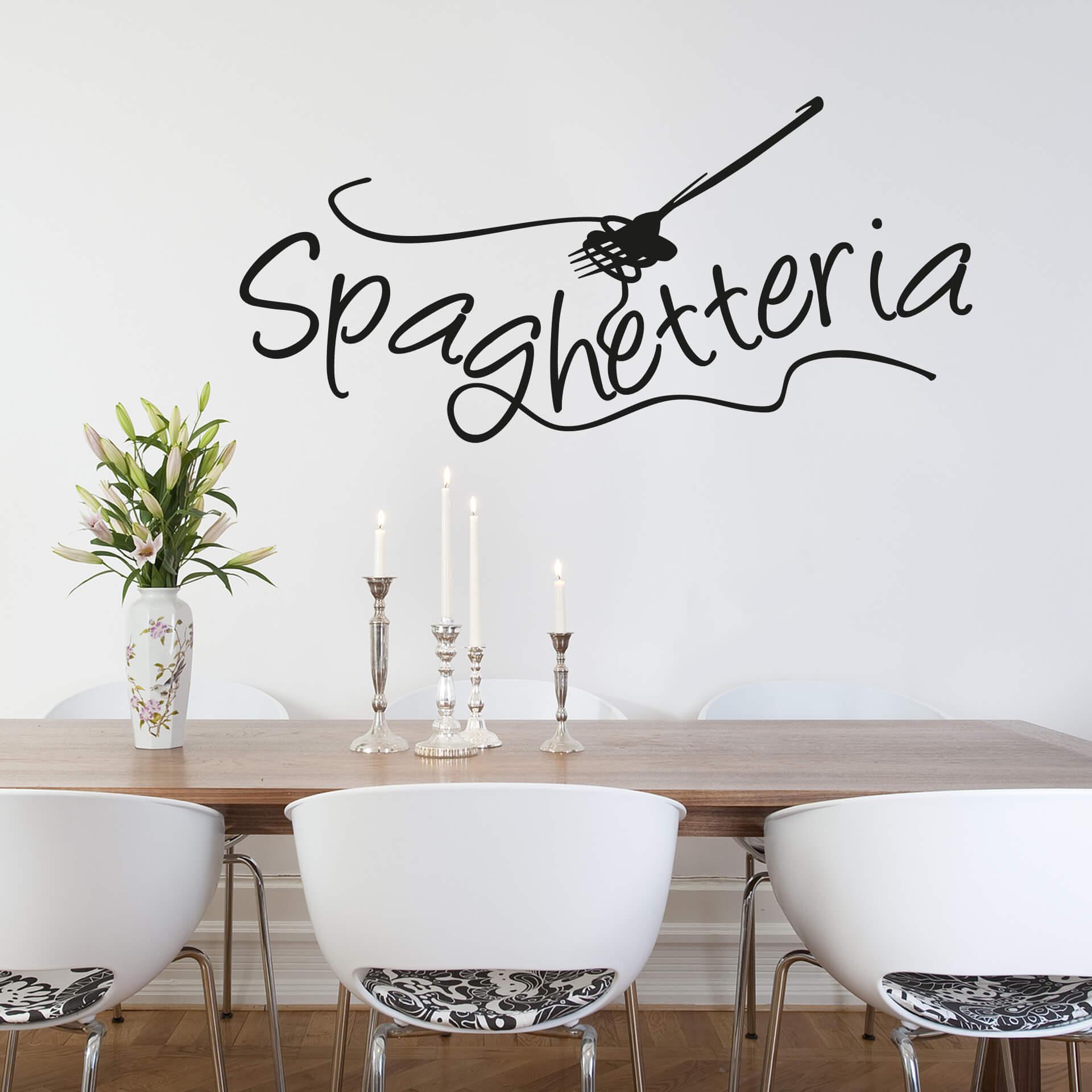 Muursticker Spaghetteria met vork