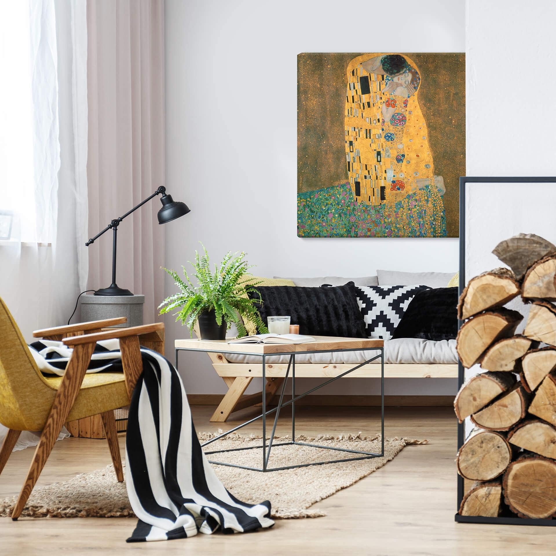 Obraz na płótnie Klimt - Pocałunek