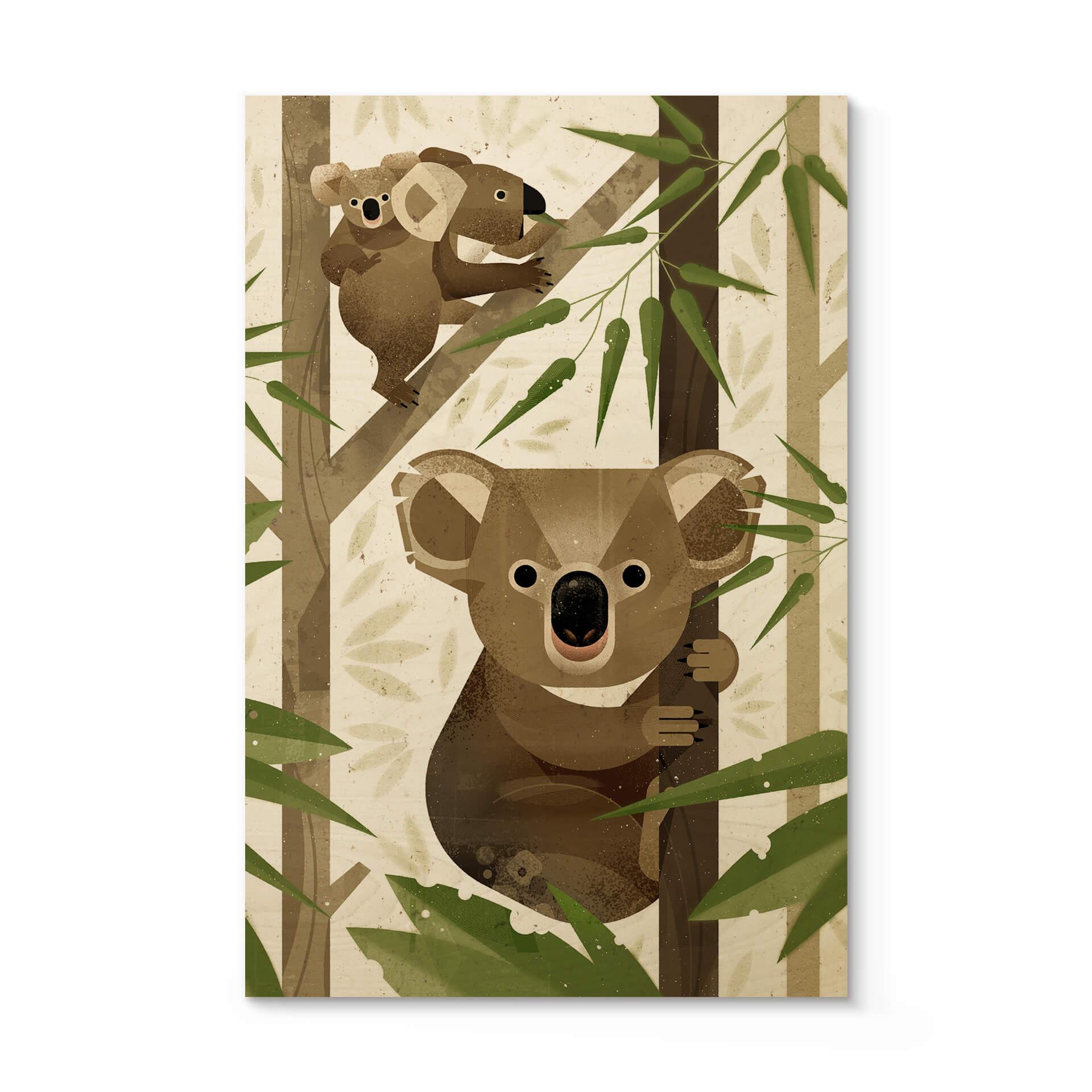 Billede af træ brun - Koala