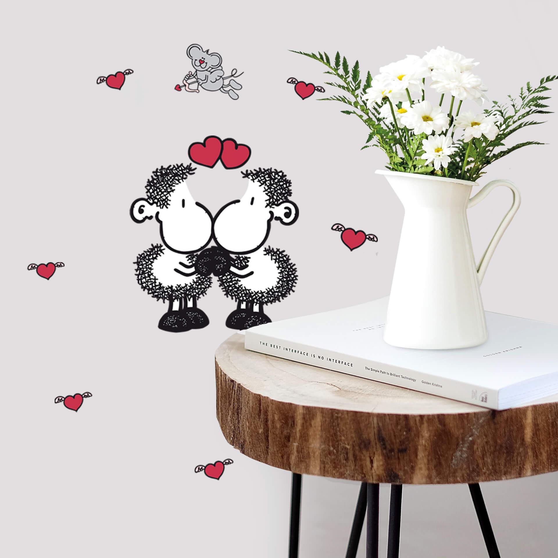 Muursticker Sheepworld - Mijn Valentijn