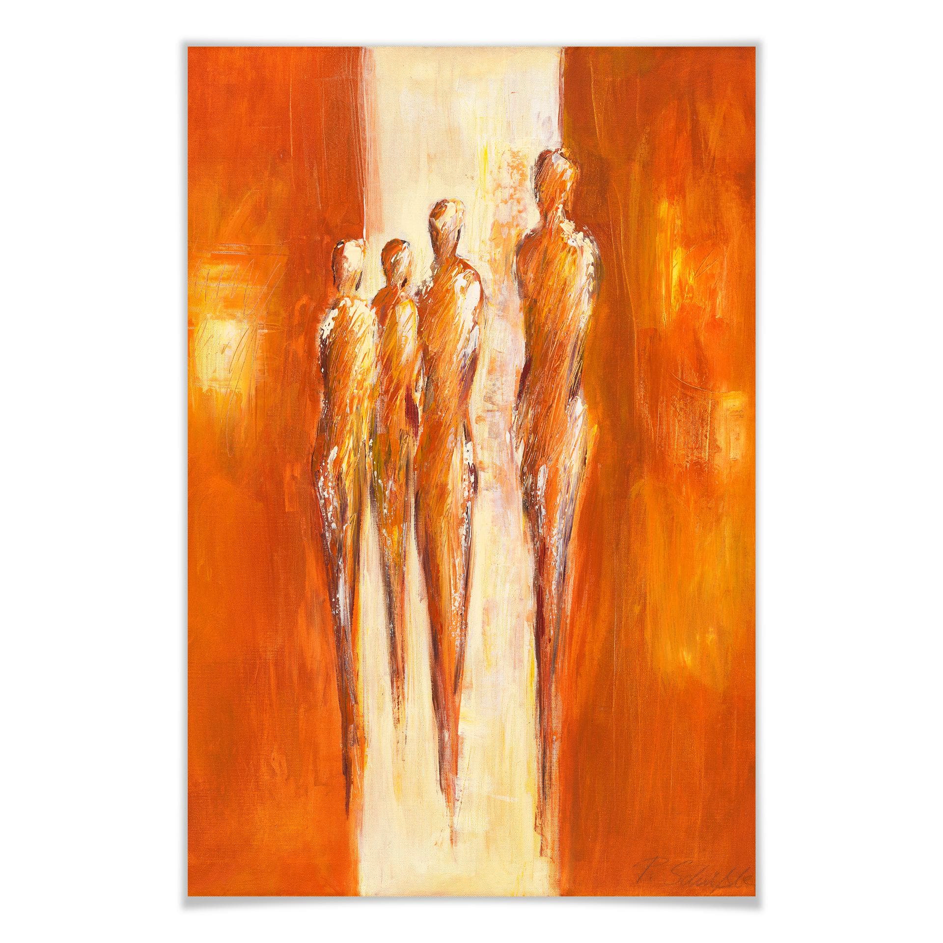 Poster - Schüßler - Quatre personnages orange 02