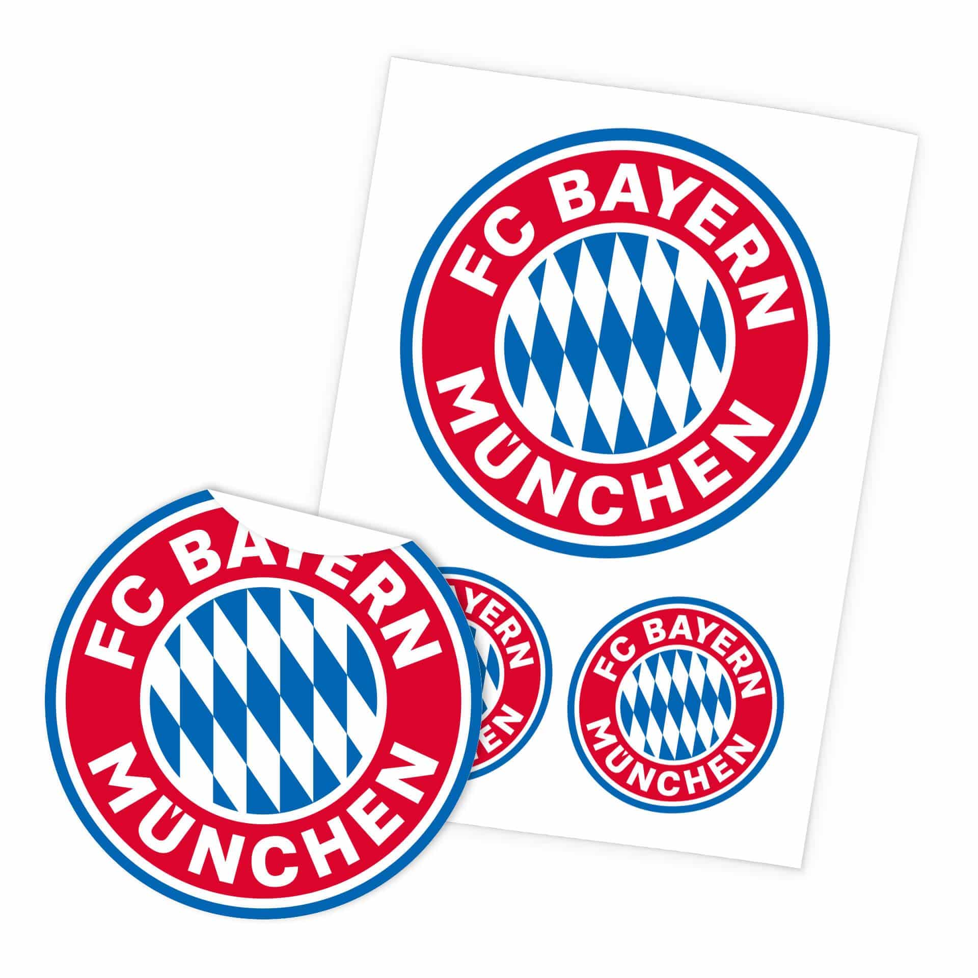 Sticker Mural FC Bayern Logo (3 pièces) 50x70 cm