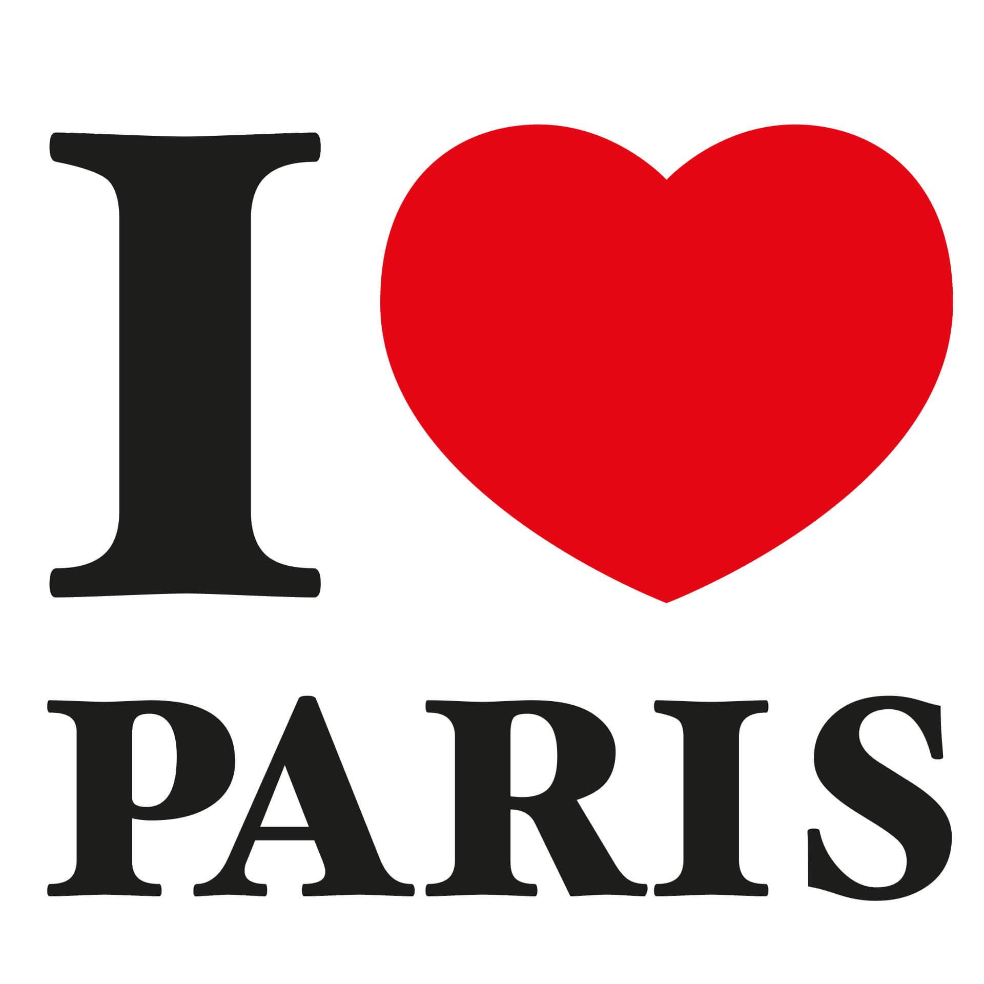 Wallsticker - I love Paris