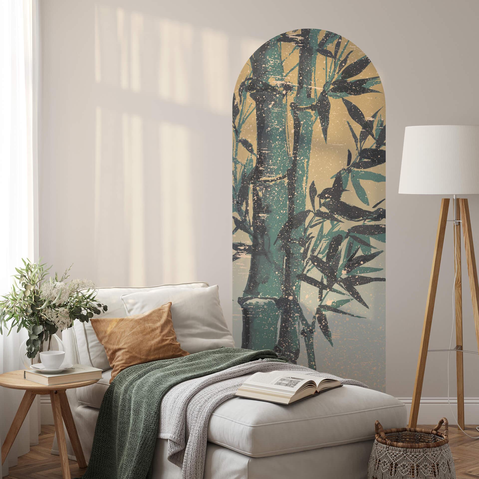 Wallsticker Bamboo Arch