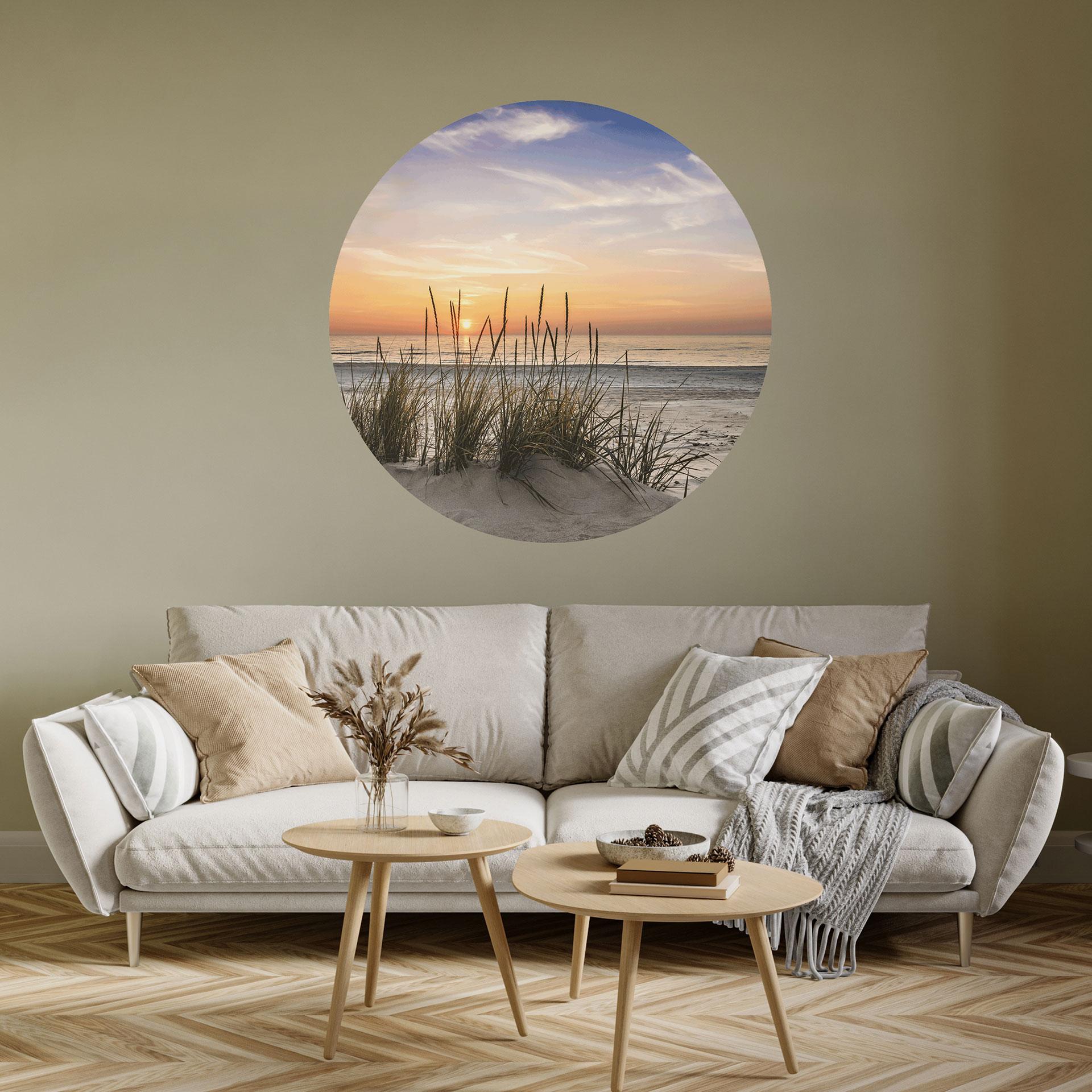 Wall Sticker Klitter ved solnedgang