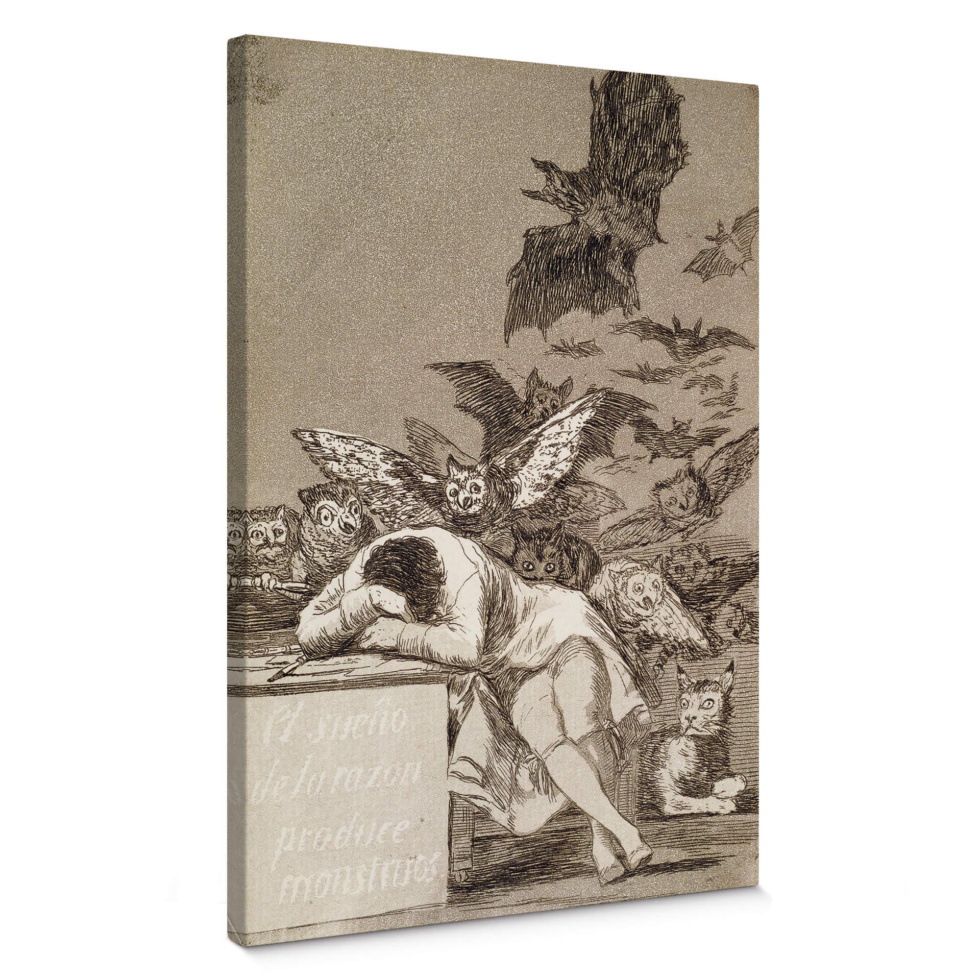 Lienzo de Goya - El sueño de la razón engendra monstruos