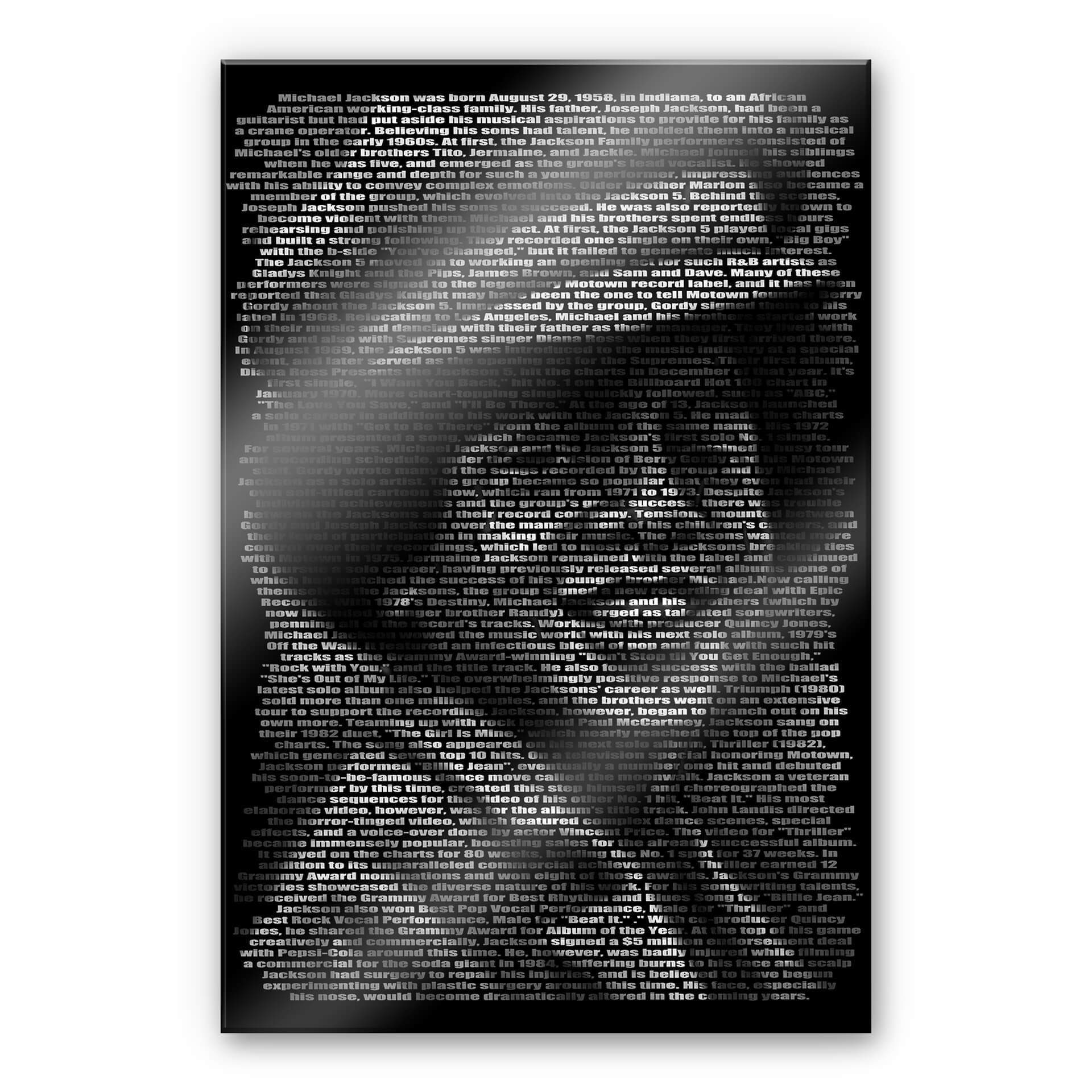 Akrylbillede Heine - Michael Jacksons biografi