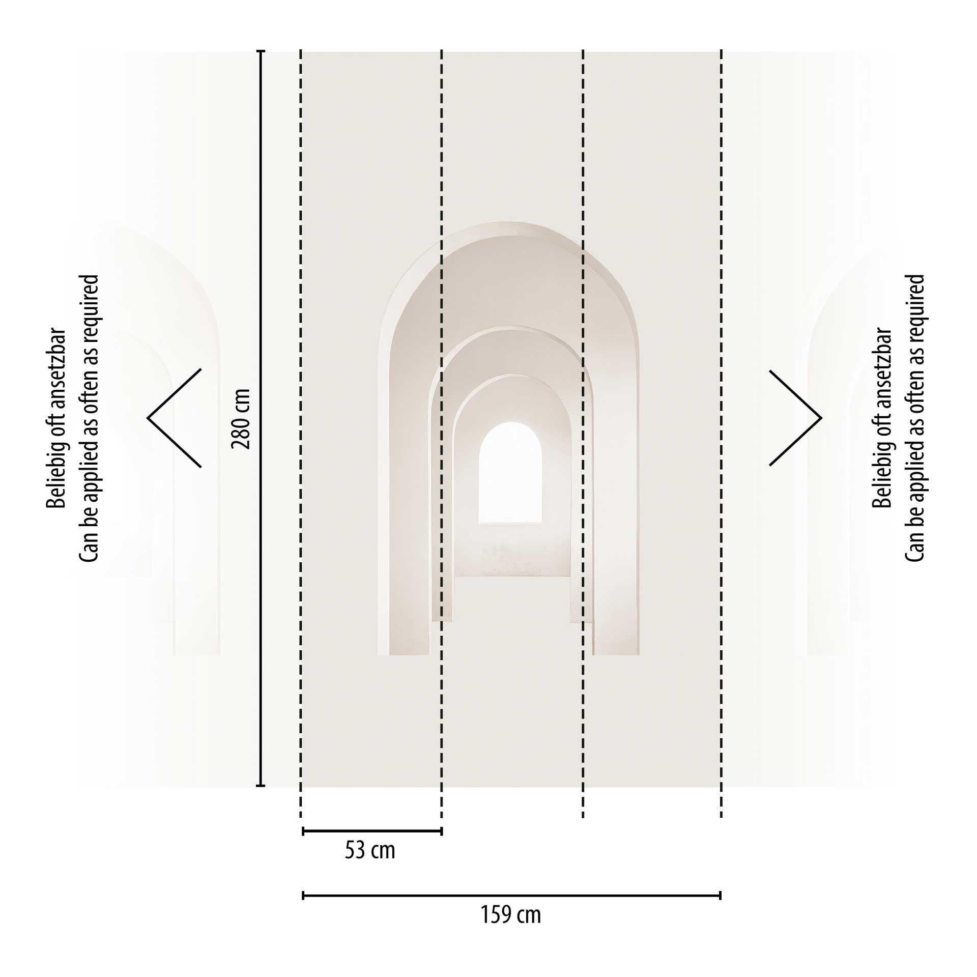 architecture behang in beige wit - vliesbehang 3D look - modern design