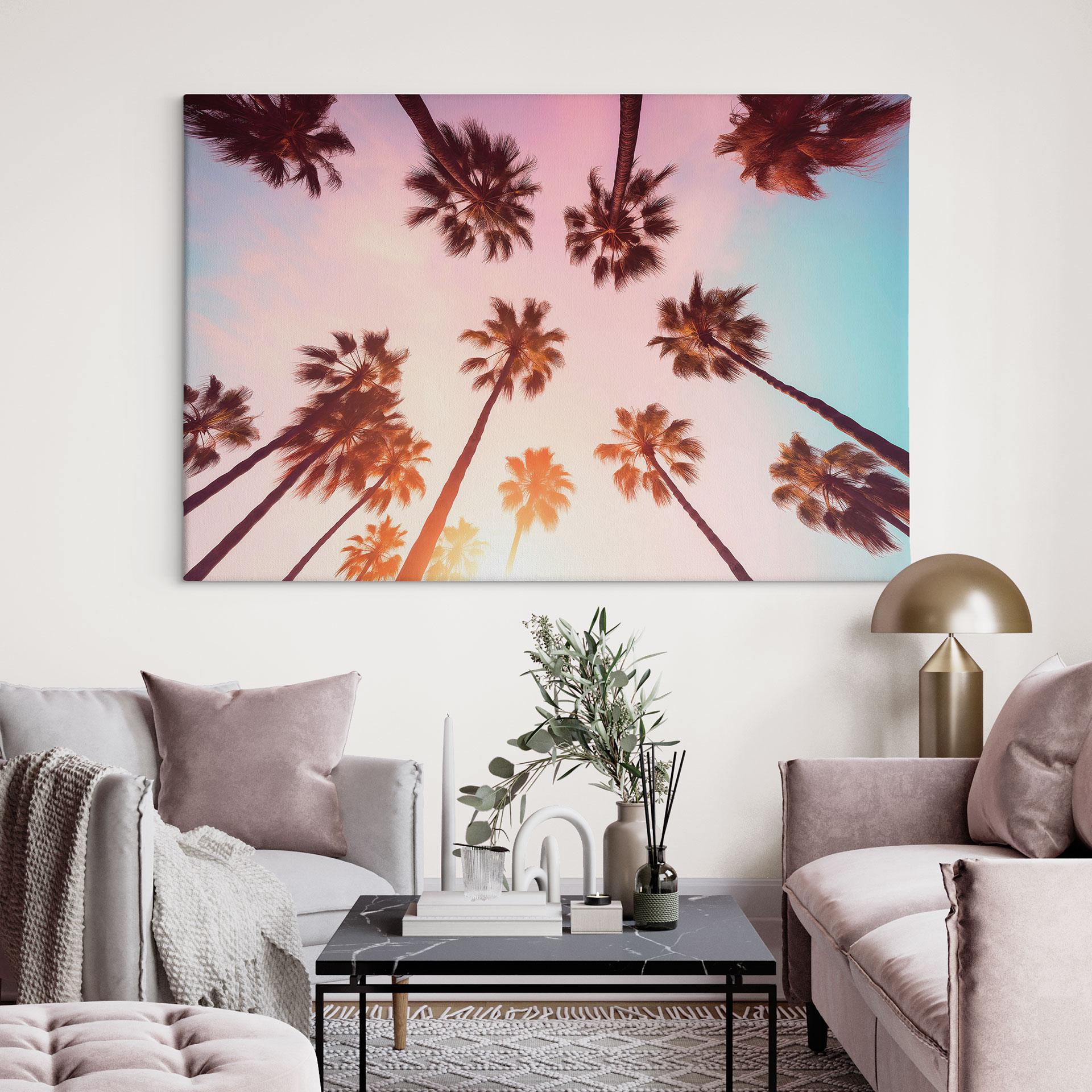 Canvasbillede California Dreaming med udsigt til palmer - Hugonnard