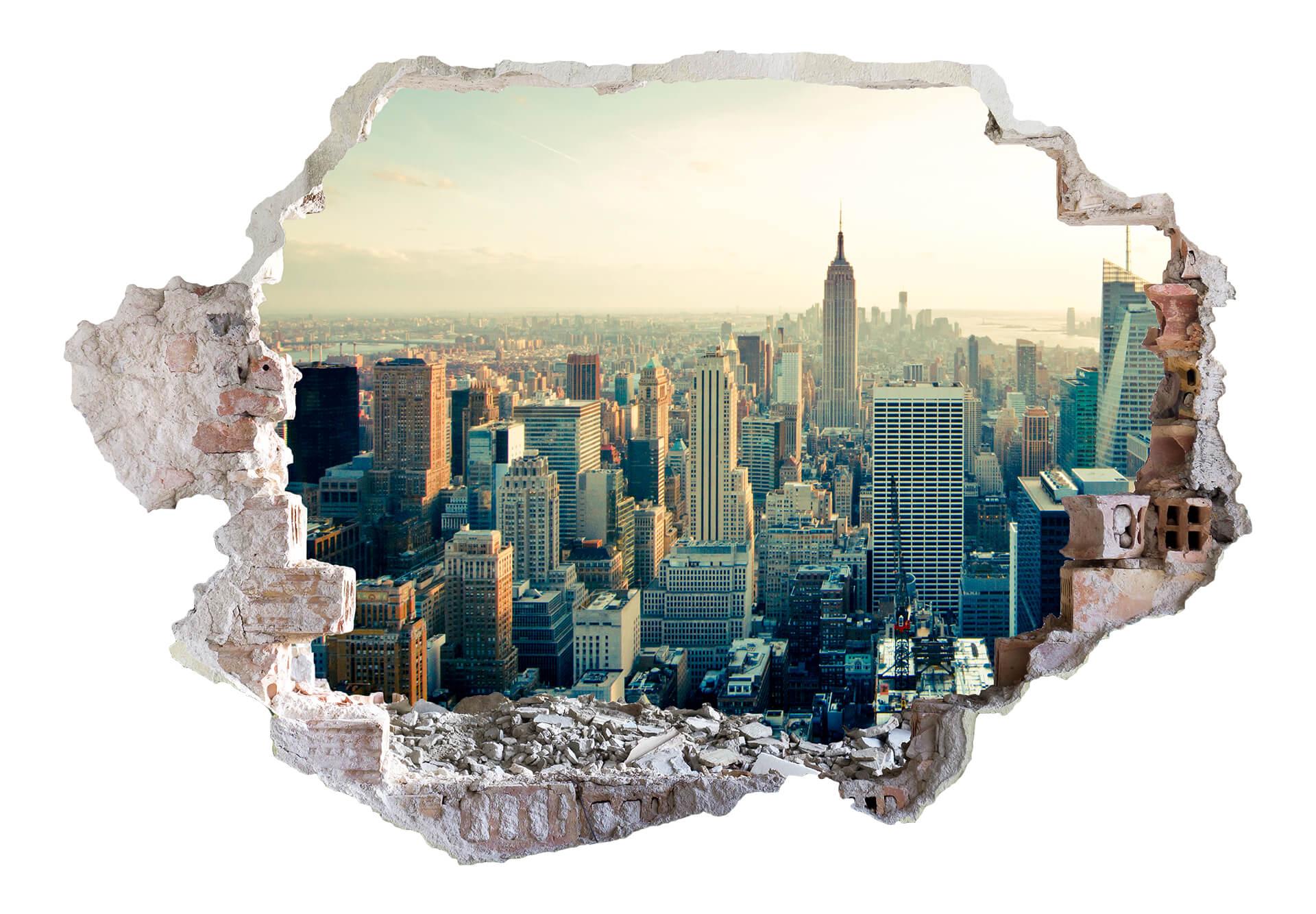 3D Wandtattoo Skyline von New York City