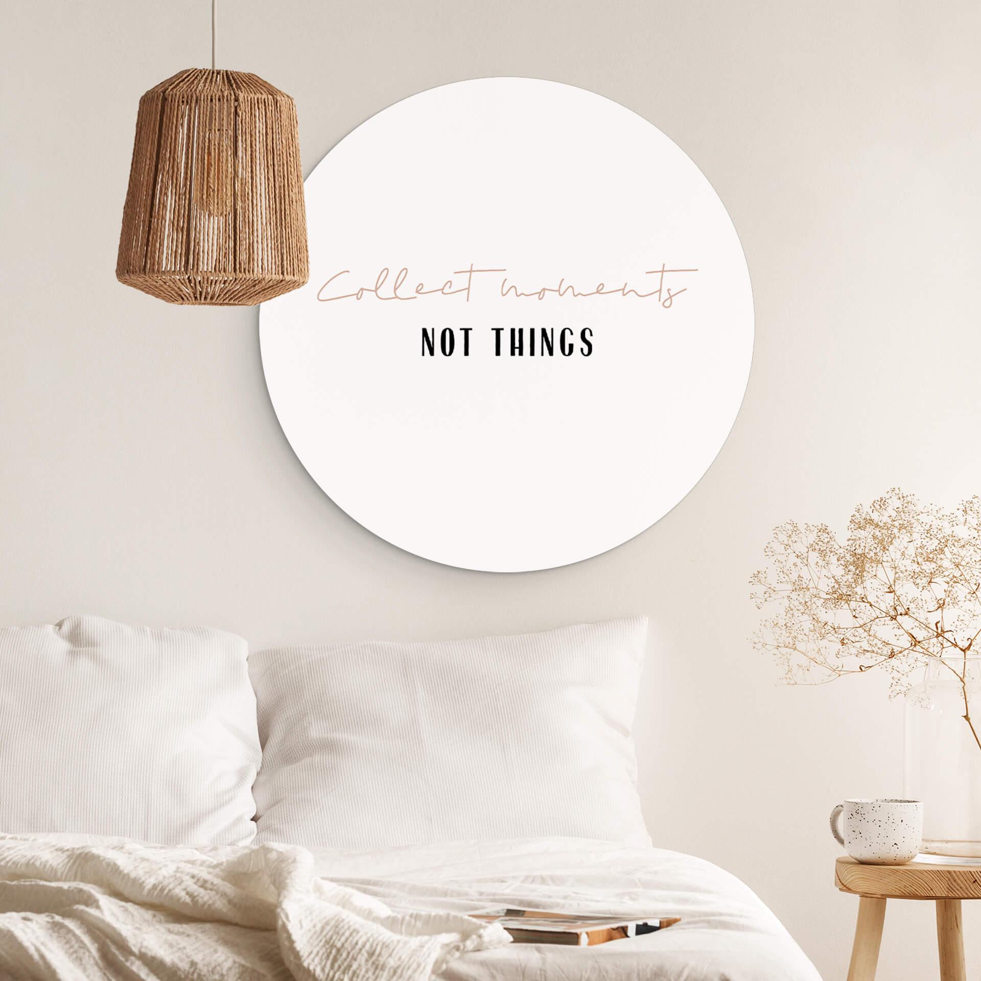 Wandcirkel uplusmestudio - Collect Moments Not Things
