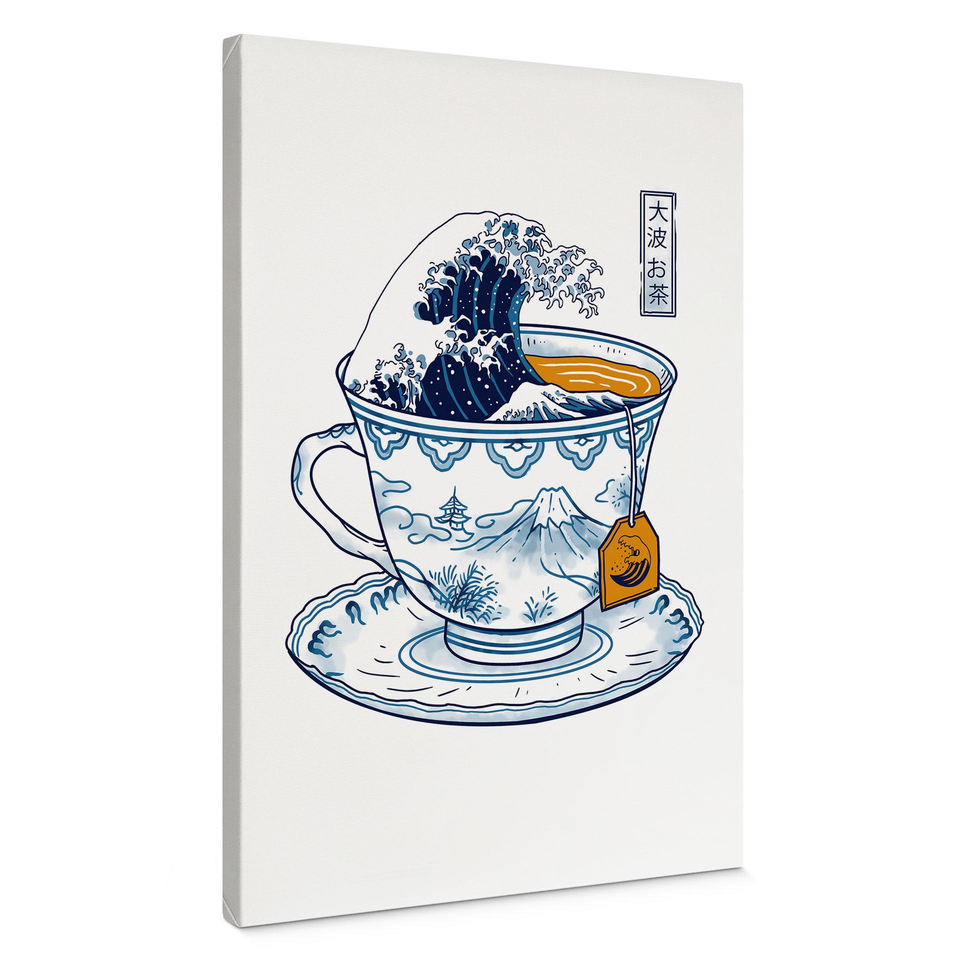 Canvas schilderij Grote Golf-thee in Hokusai-stijl - Trinidad