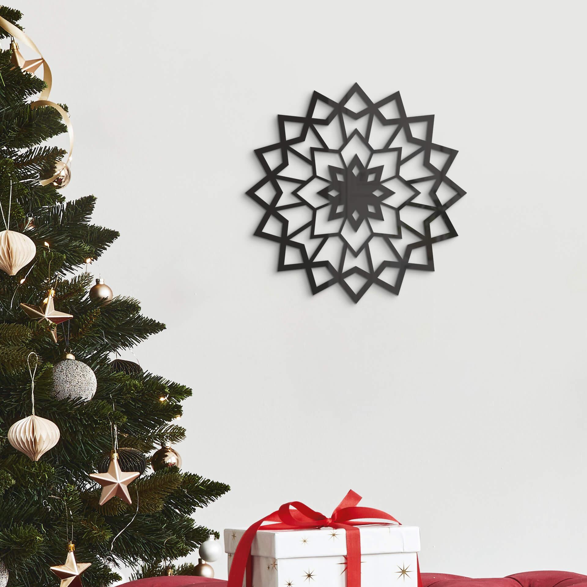 Decoración acrílica estrella colgante 02
