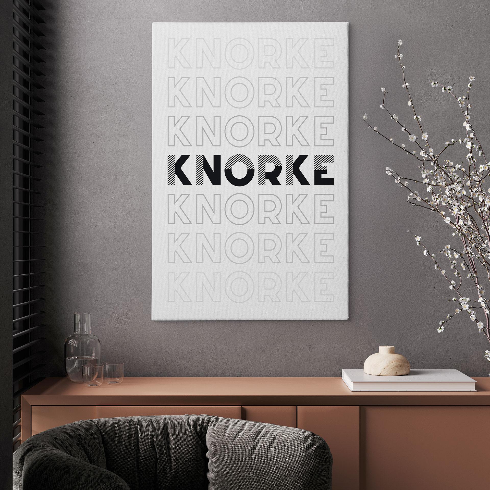 Leinwandbild Knorke