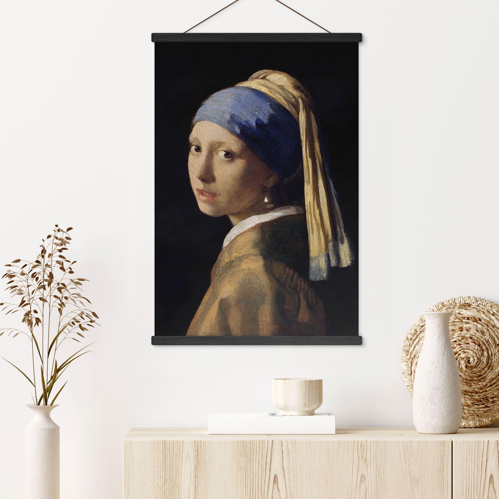 Obraz tkaniny Vermeer - Dziewczyna z perłą