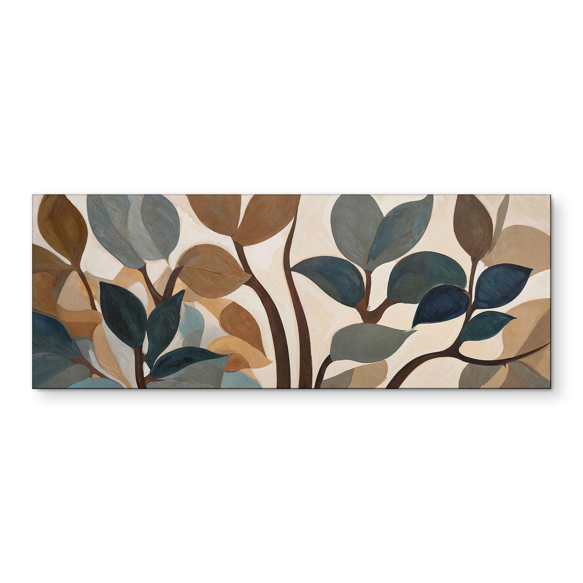 Stampa per Pareti Emil's Garden - Foglie Botaniche - Sir Edward x Grigory Gladarev - Alu-Dibond Panorama
