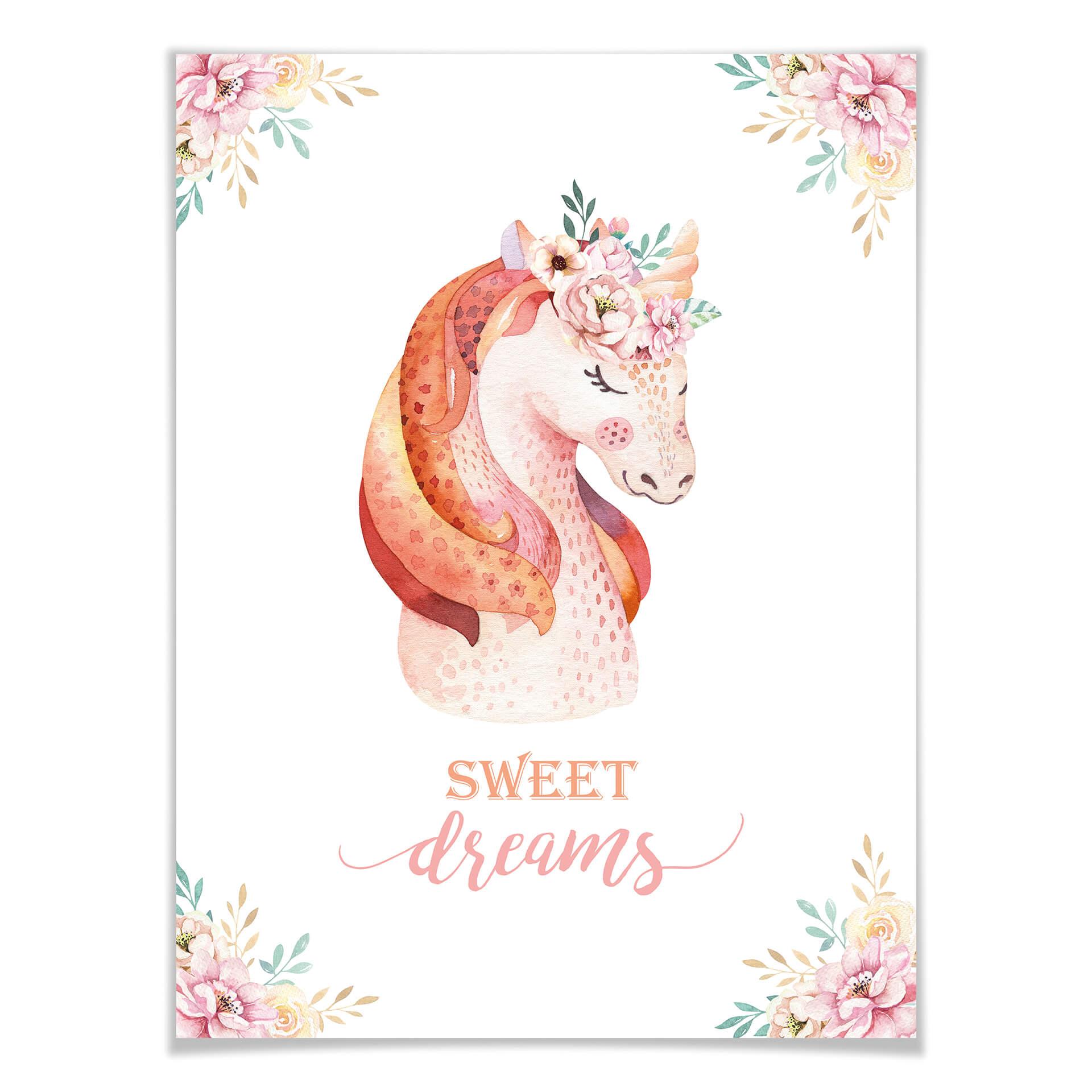 Poster Kvilis - Sweet Dreams - Unicorn