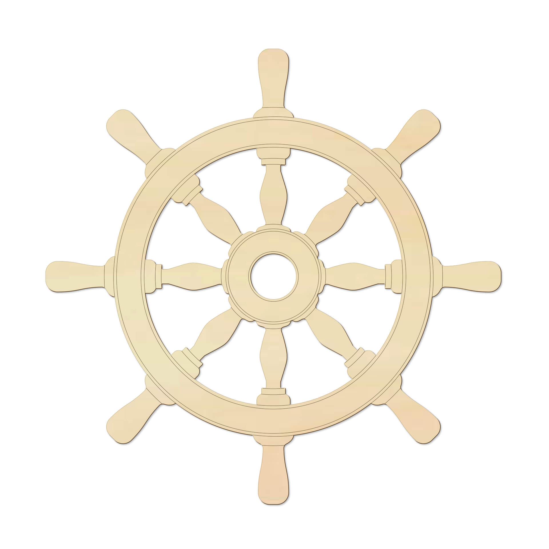 Decoro in legno -Timone pioppo