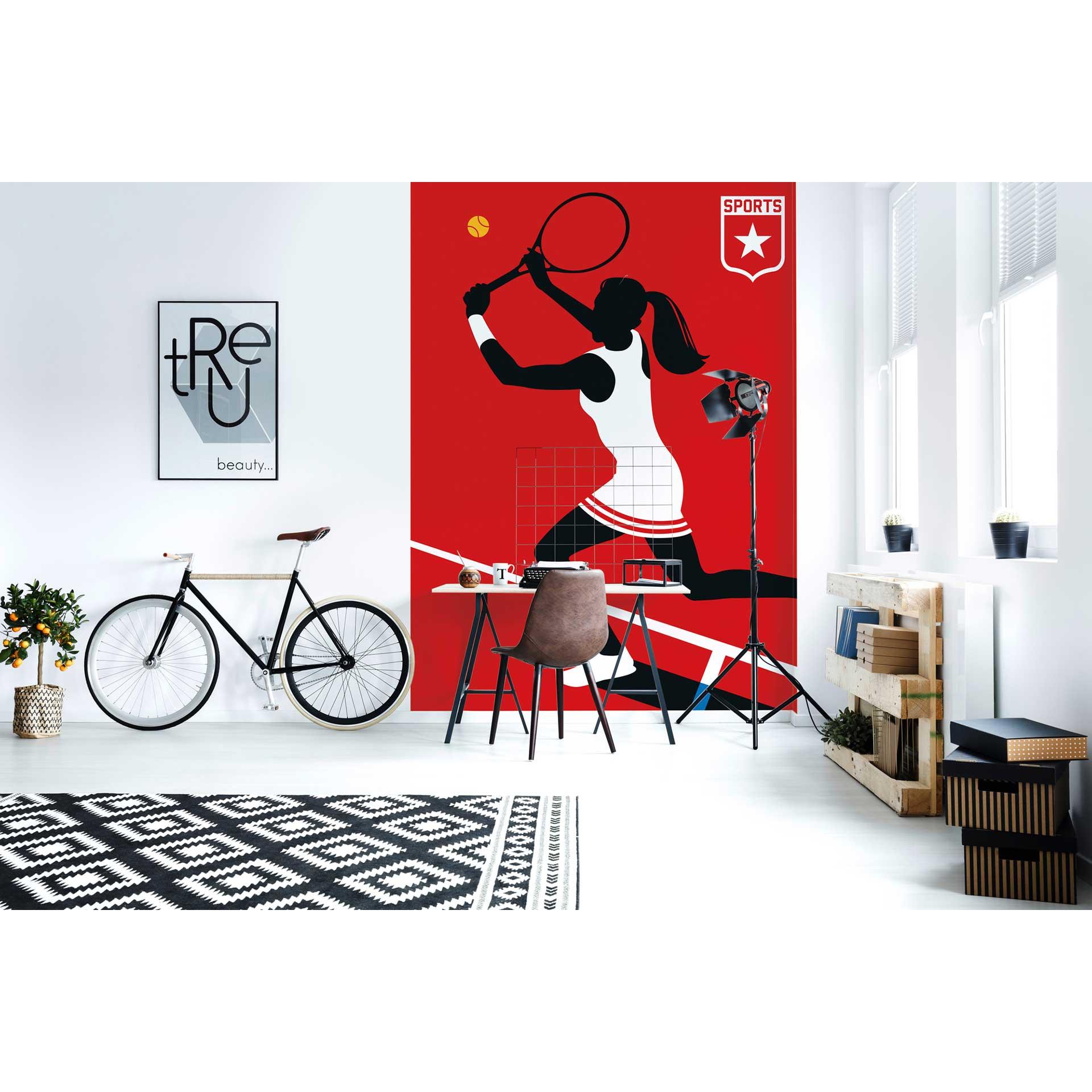 Livingwalls Fotobehang ARTist Tennis