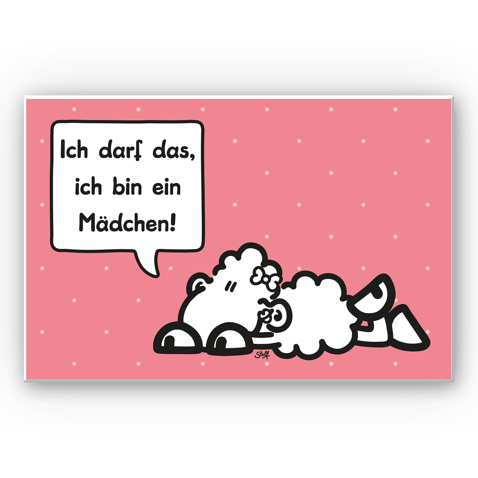 Wandbild sheepworld Worthelden Mädchen