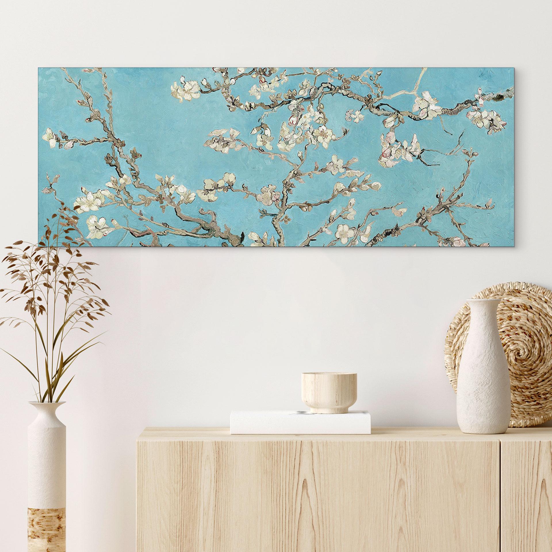 Wandbild van Gogh - Mandelblüte - Panorama - Alu-Dibond