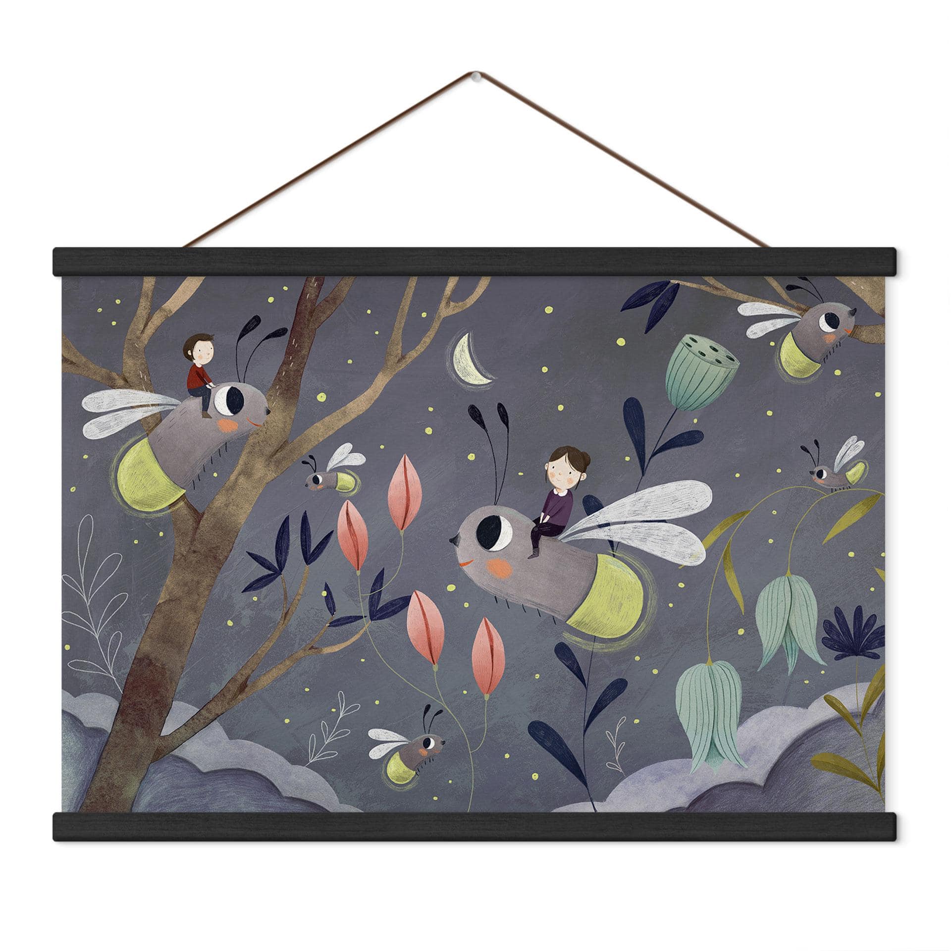 Textielposter Firefly Fun - Loske