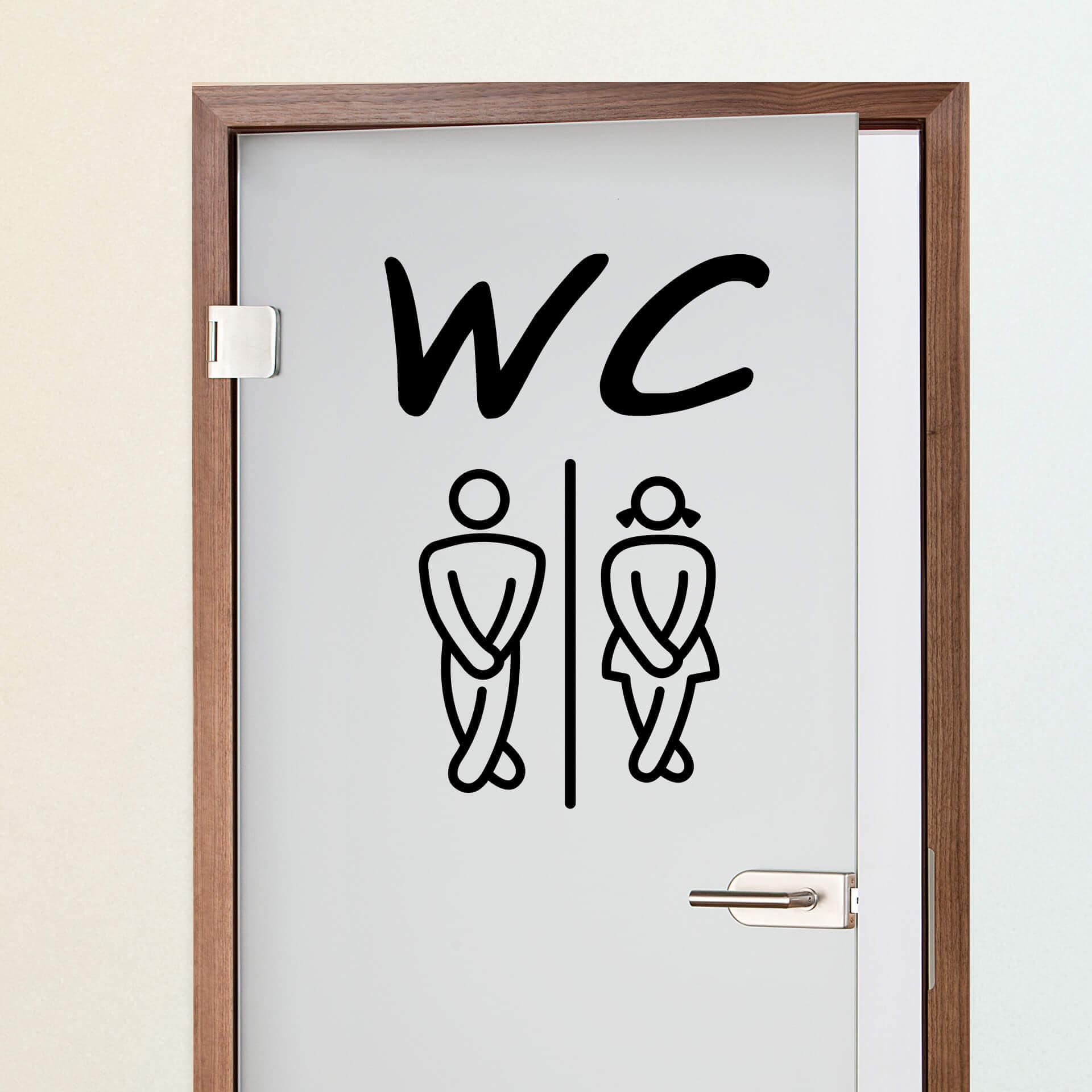 WC 1 Wallsticker