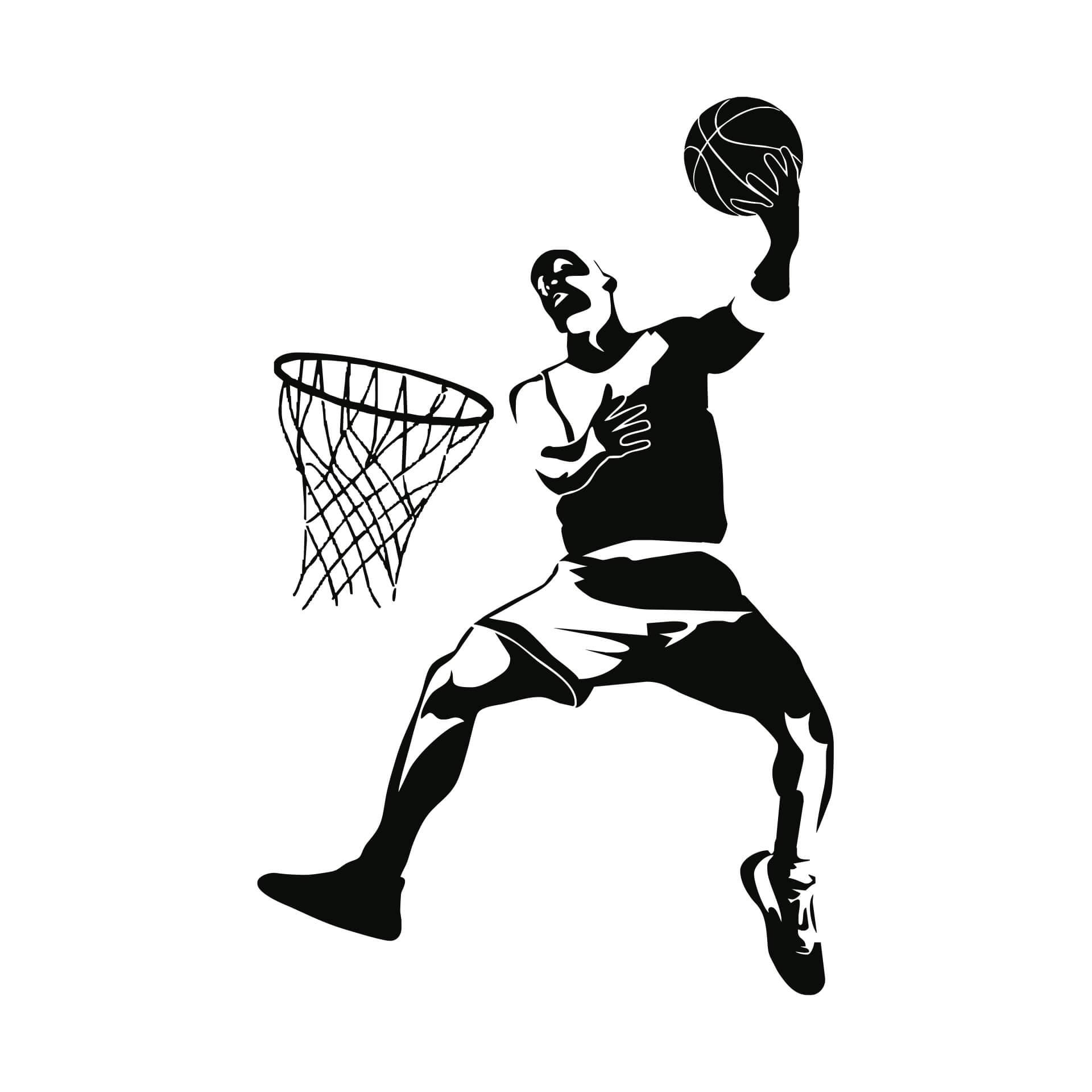 Wandtattoo Basketball 2