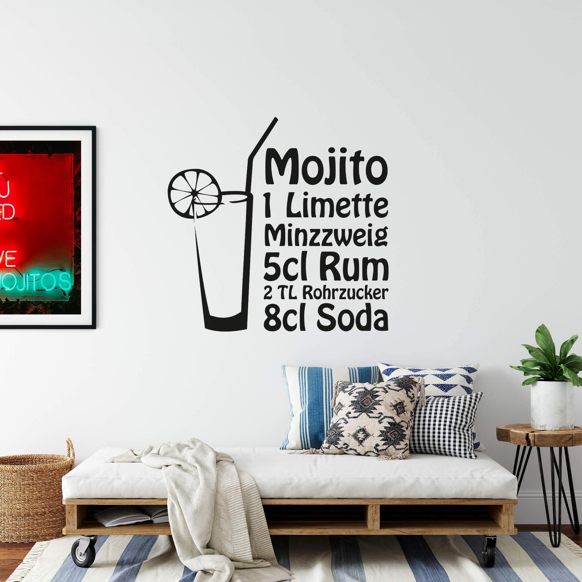 Wandtattoo Mojito